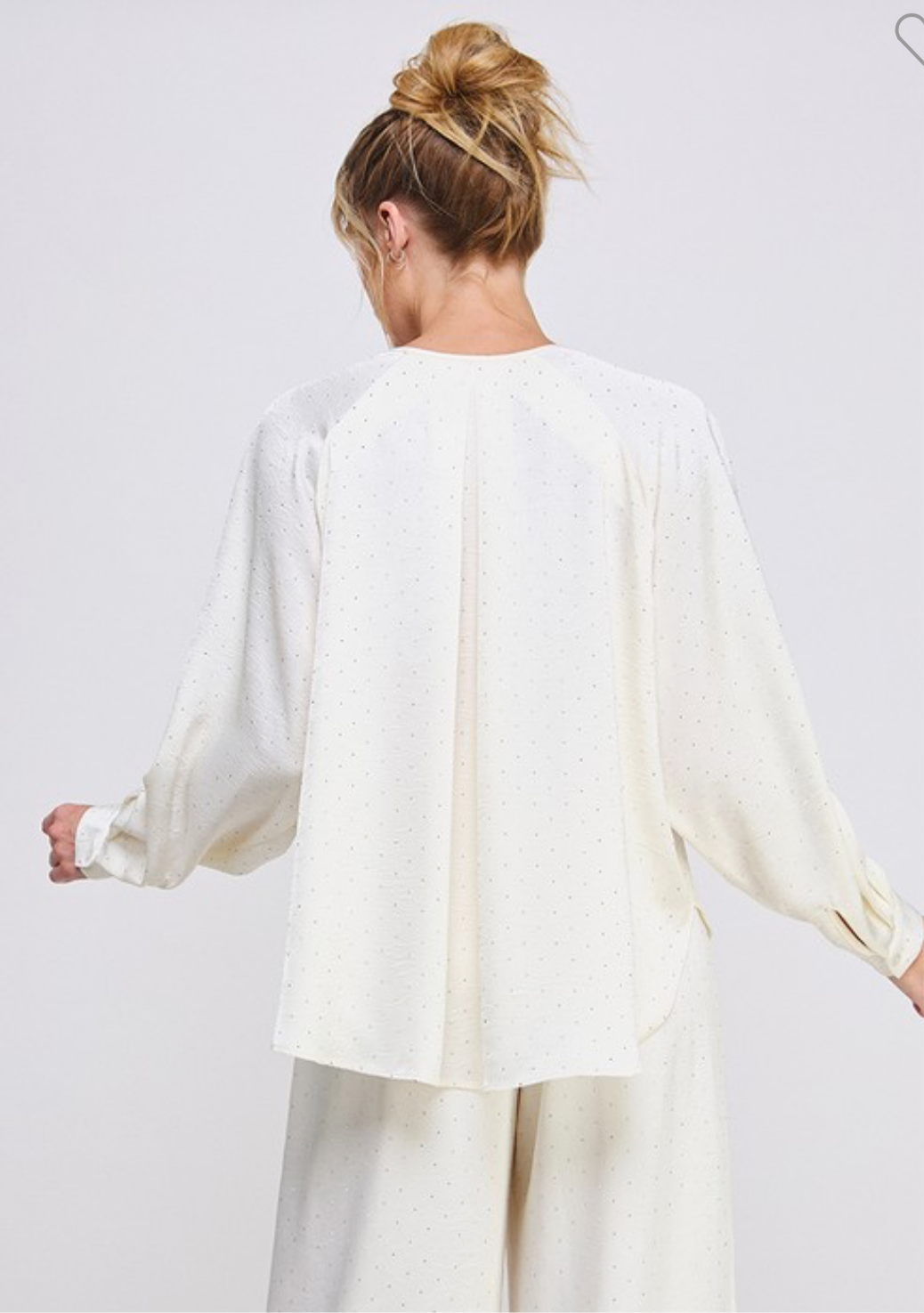 Embellished Satin blouse