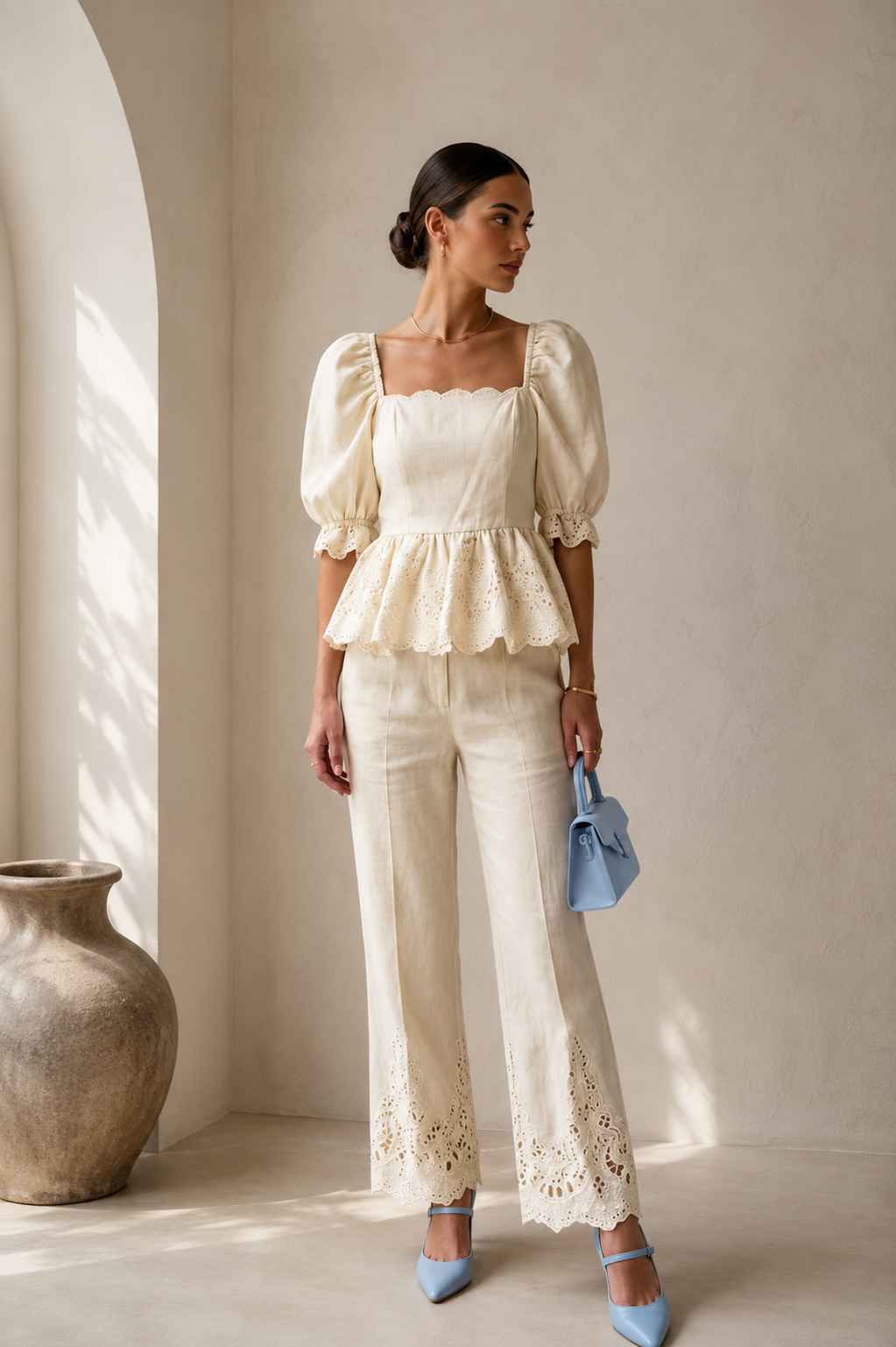 Ivory Grace Linen Set