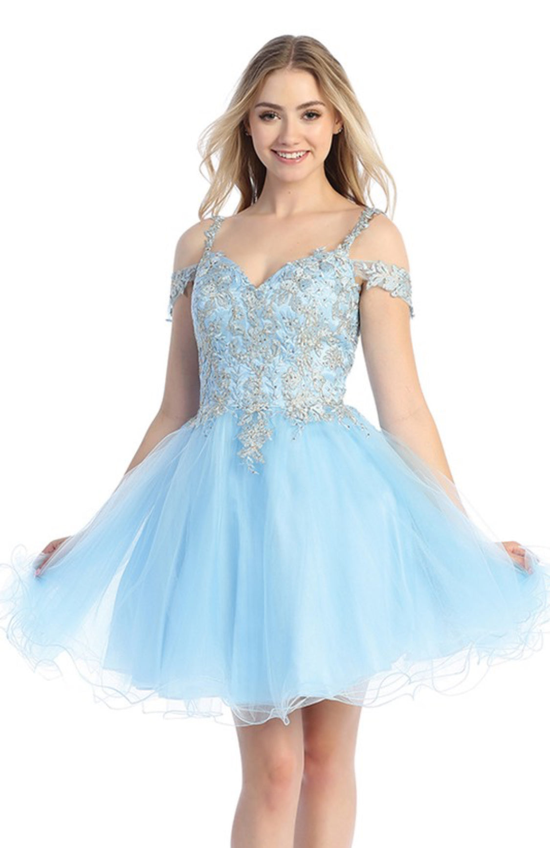 Cocktail Dress Baby Blue