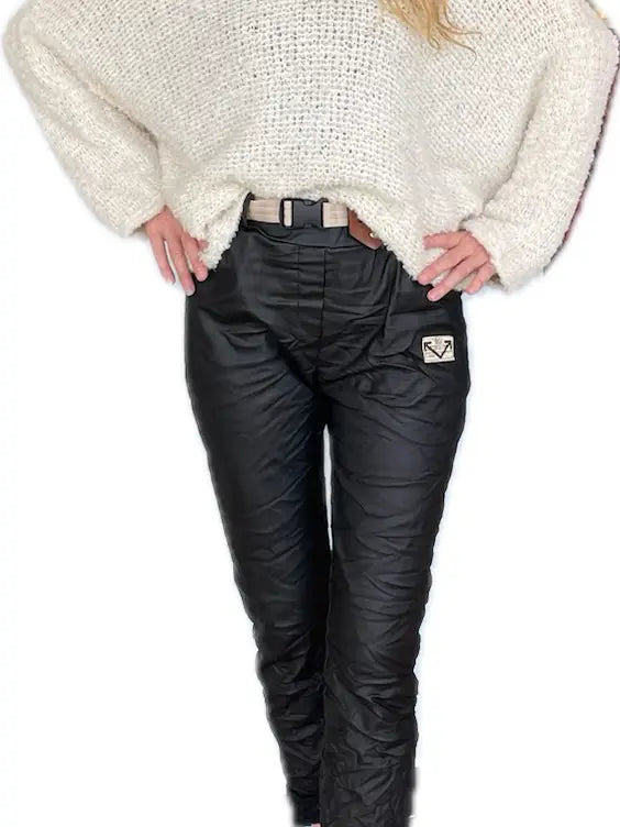 Italian Stretch Pants in Black