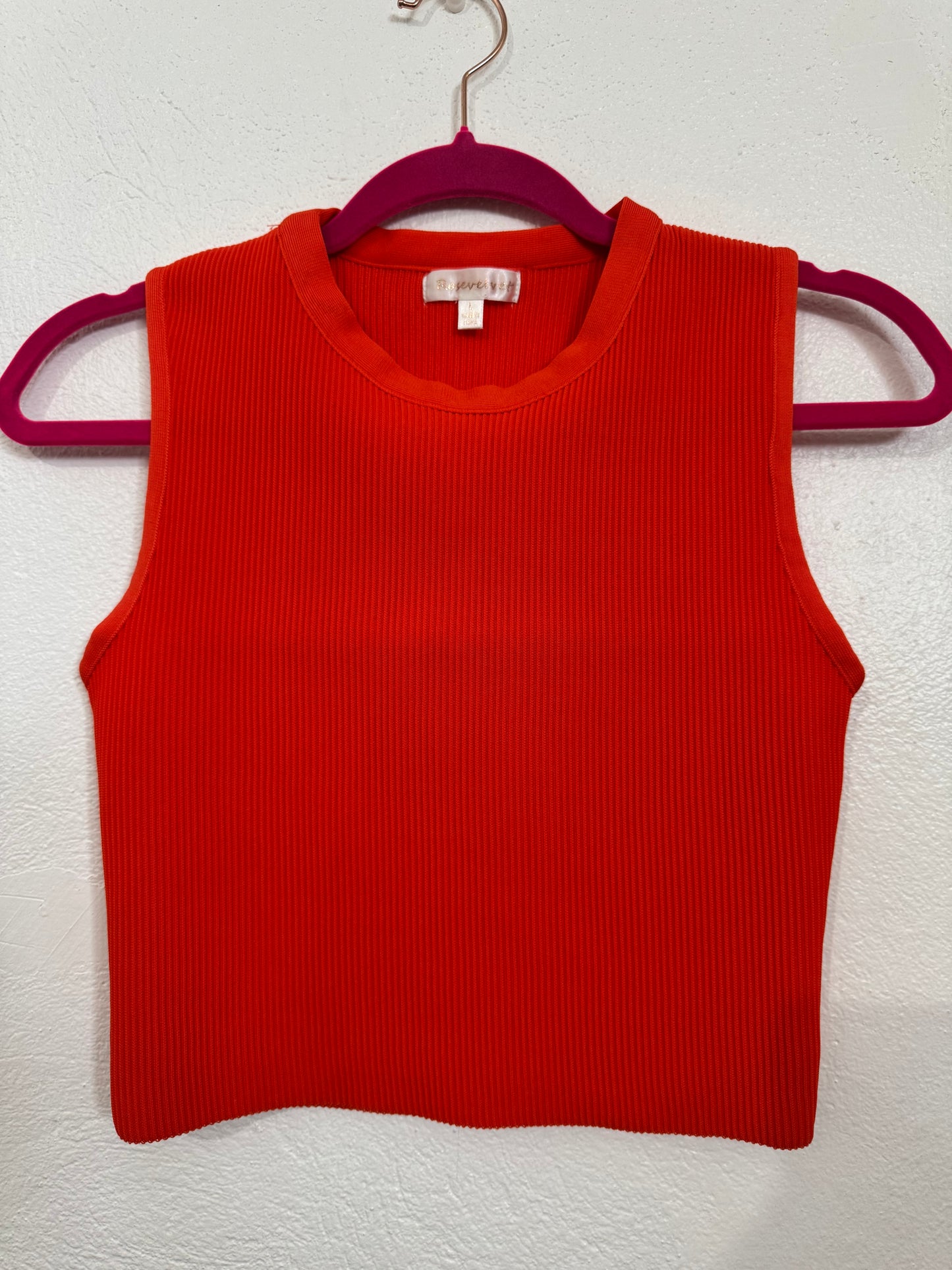Basic Top sleeveless Orange