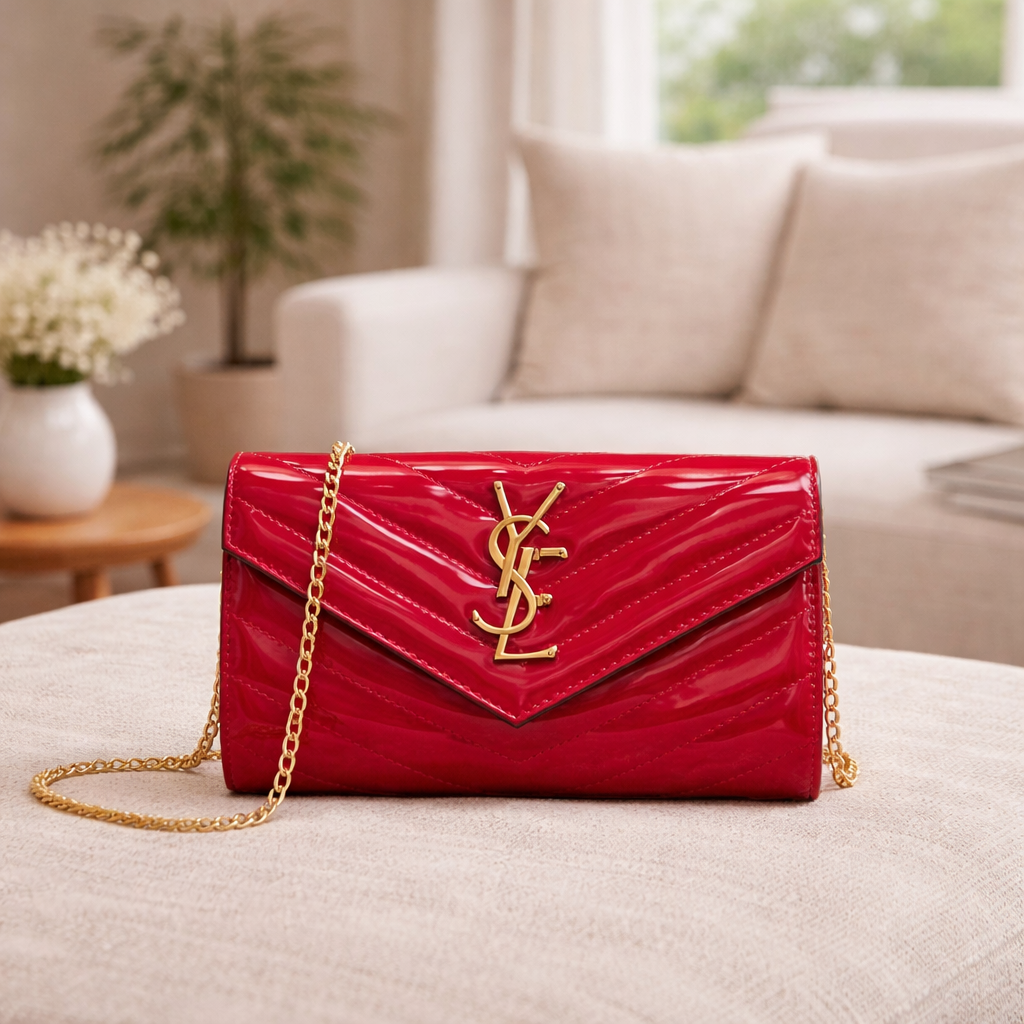 Red Hand Clutch or Crossbody Bag – Inspired