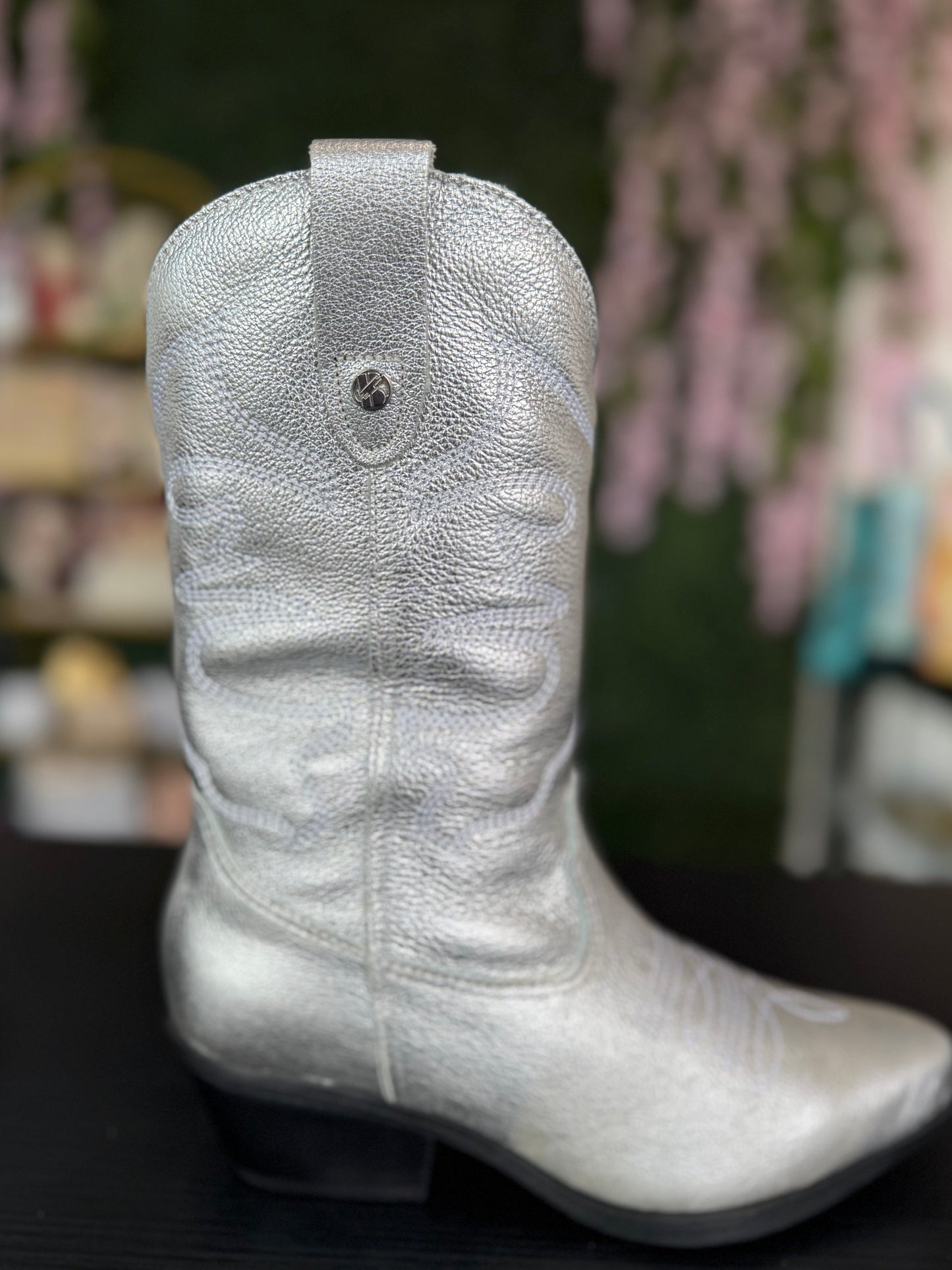 High Metallic Silver Boots (Botwestern XXIII)
