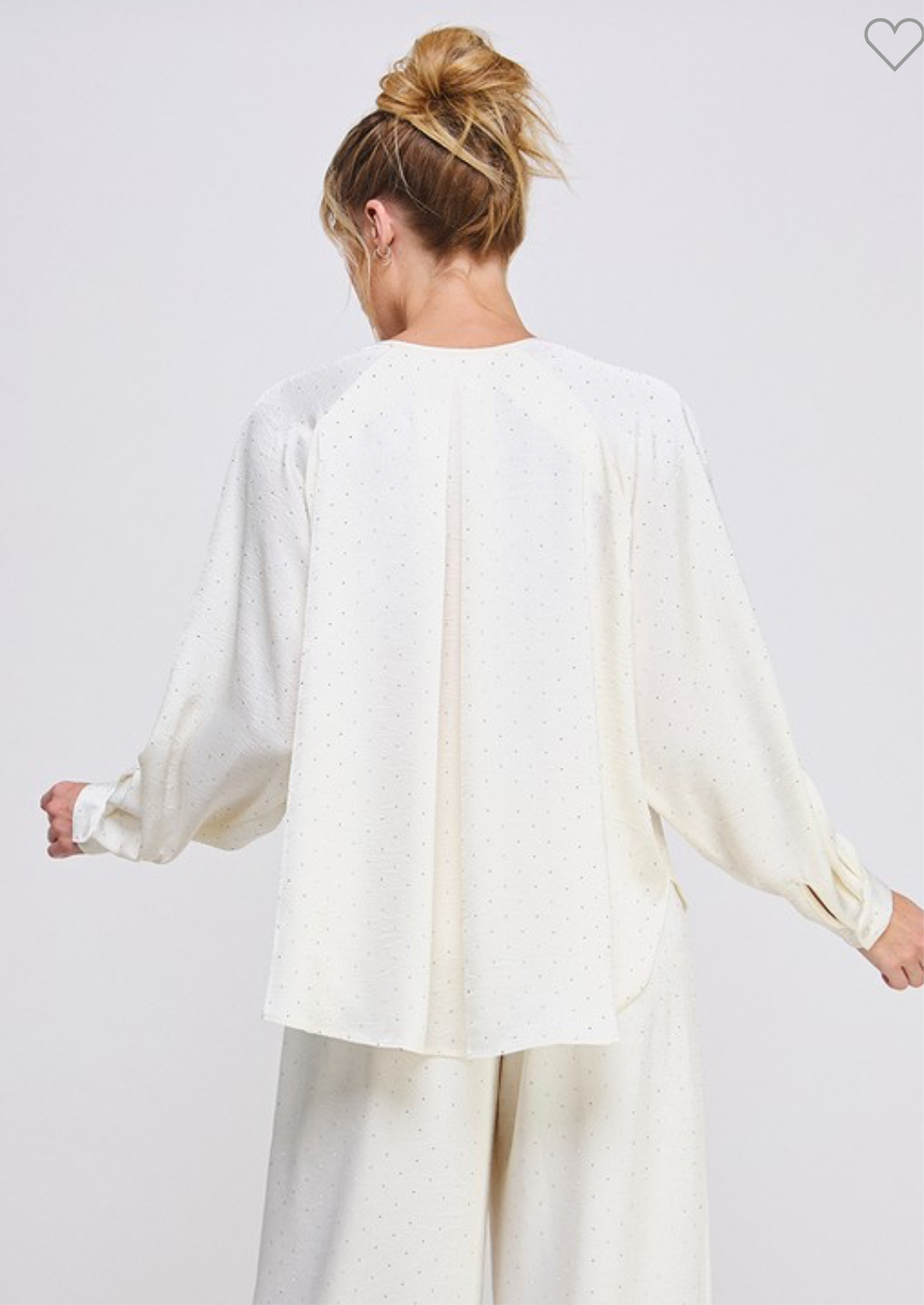 Embellished Satin blouse