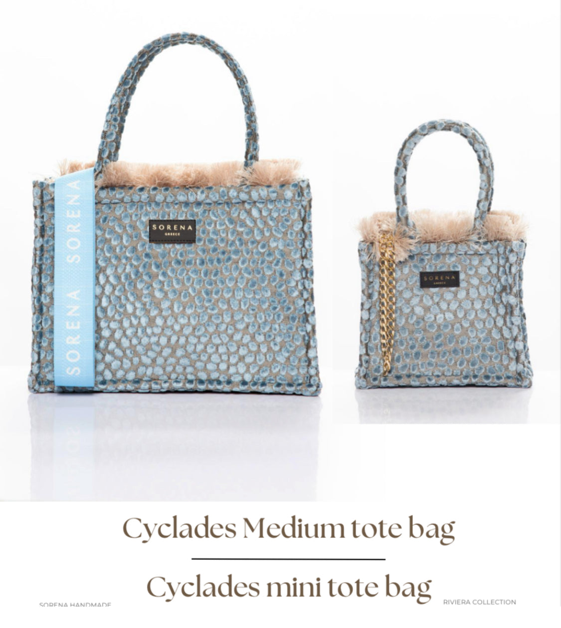Sorena Cyclades Mini Greece Tote Bag
