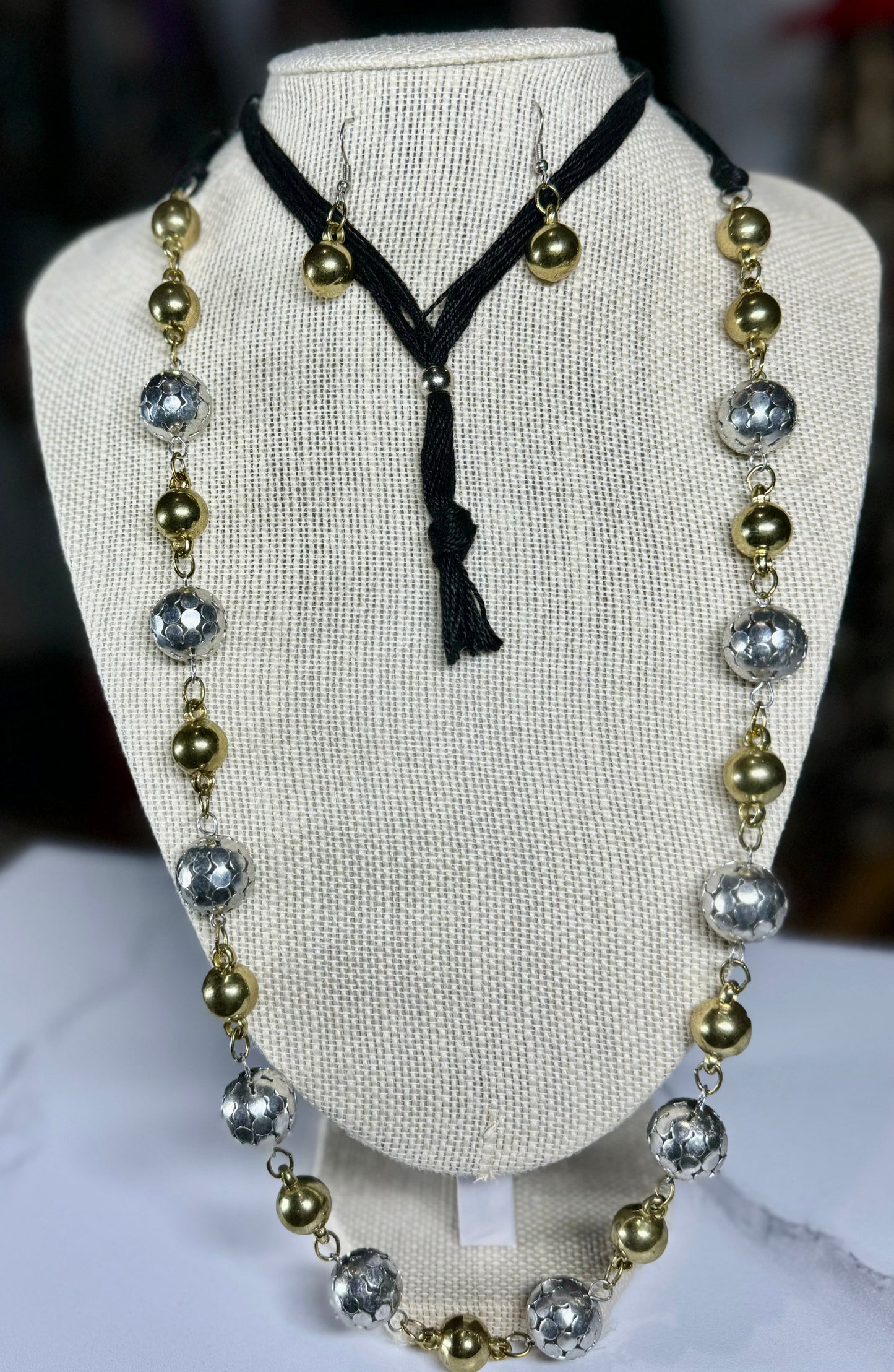 Two-Tone Beaded Necklace