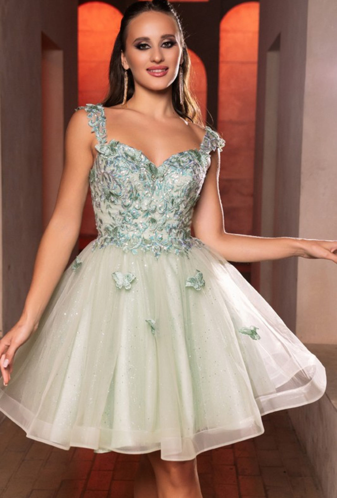 Cocktail Butterflies SAGE Dress