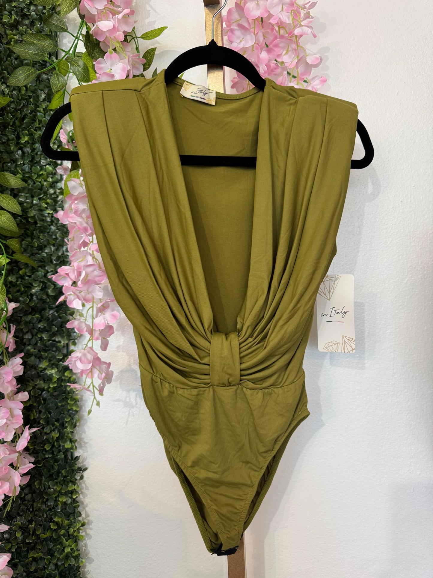 Italian Bodysuit Green