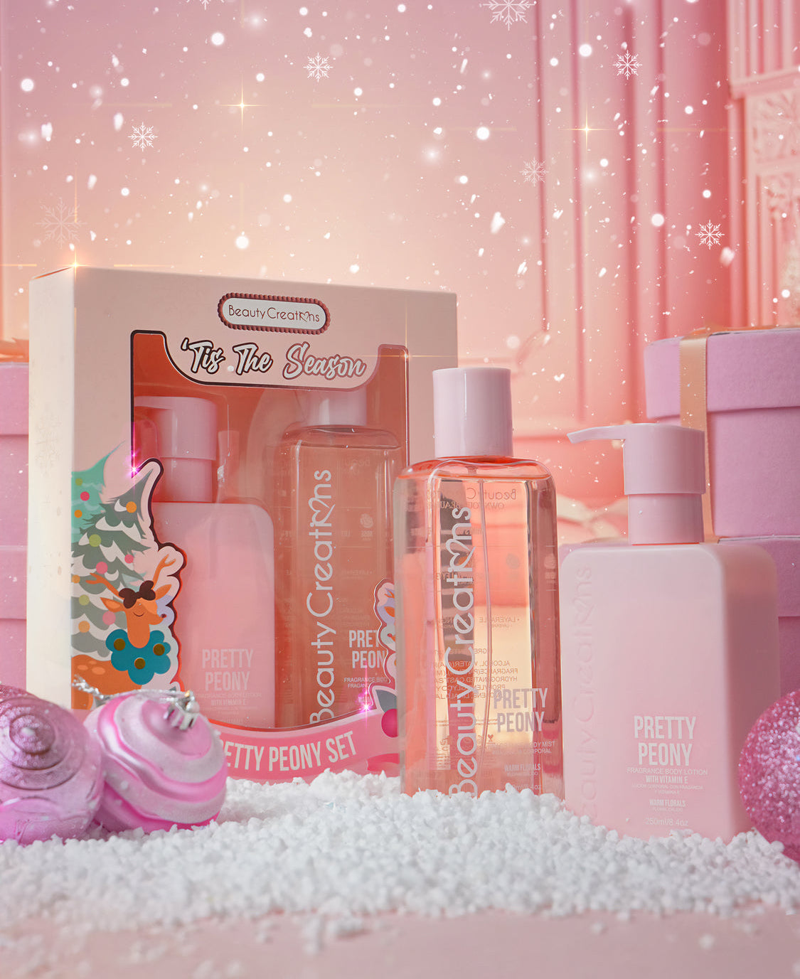 Beauty Creations Tis the Season Pretty Peony Set Body Lotion & Mist