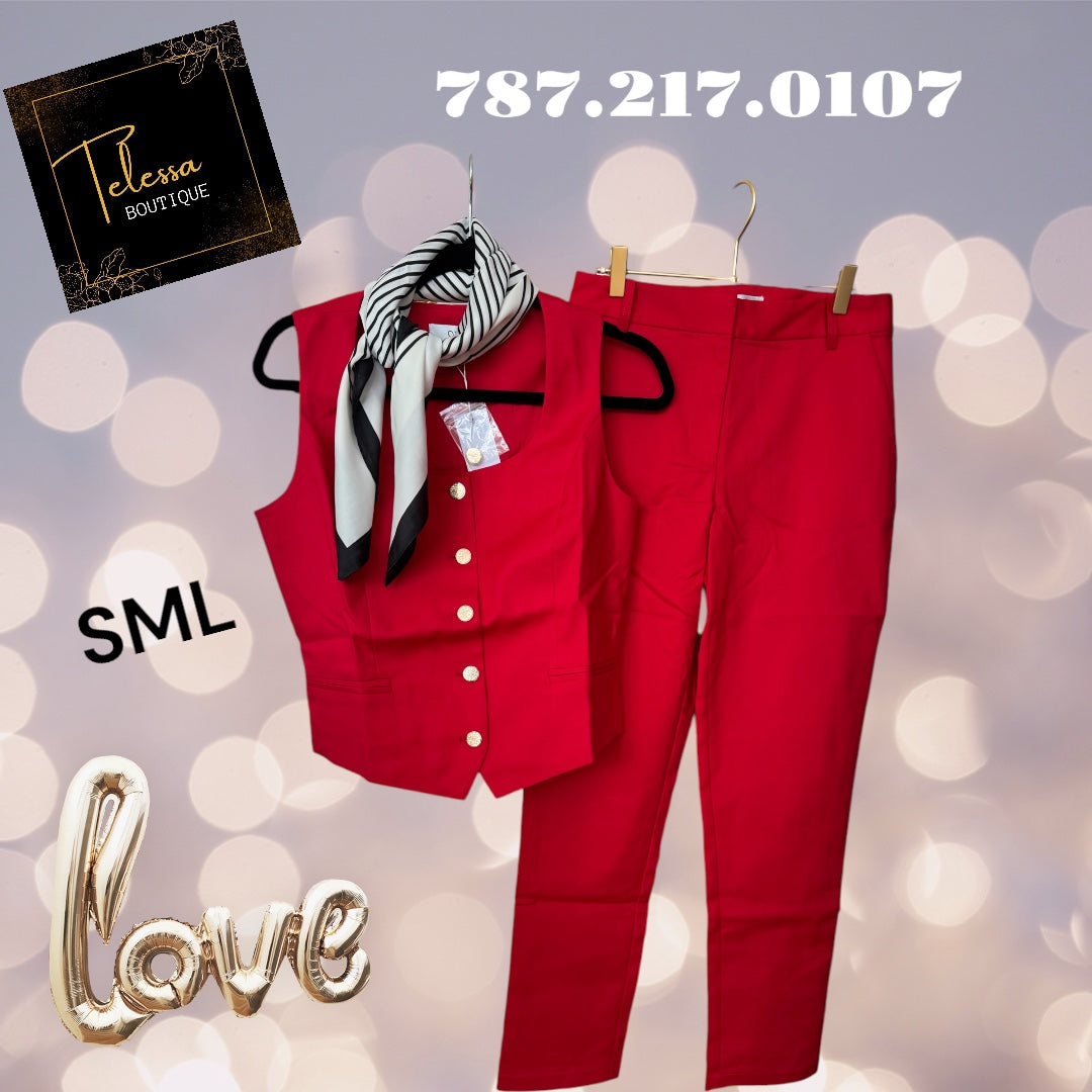 Dress Pants Red
