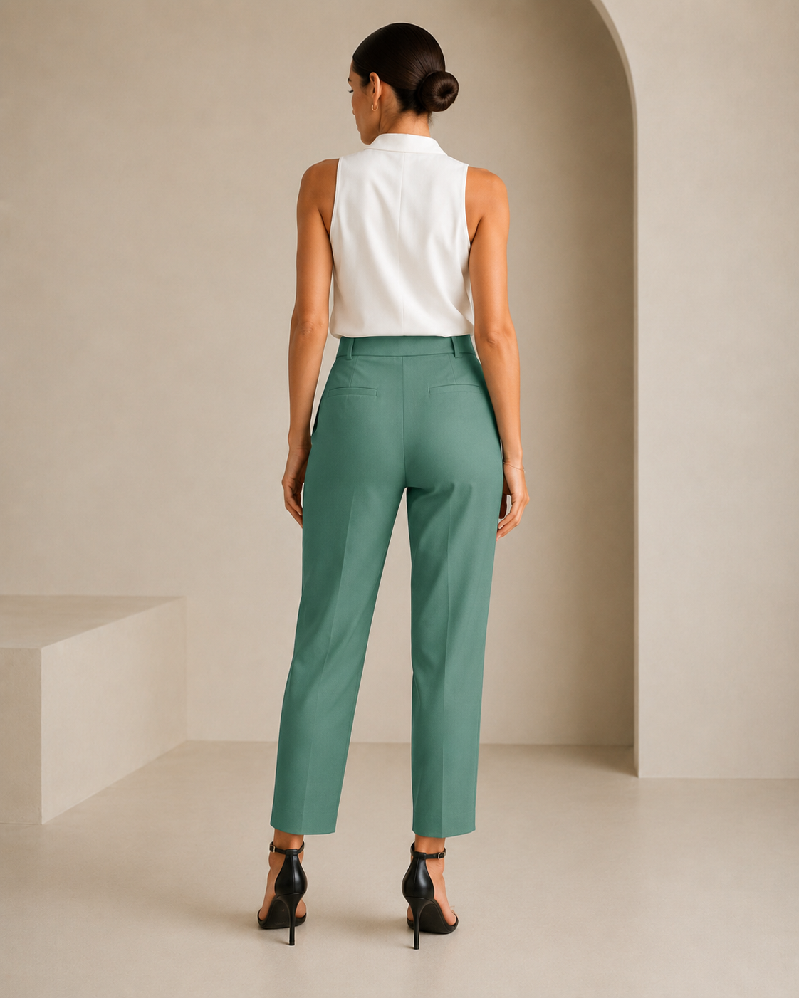 Monaco Tailored Pants - Teal