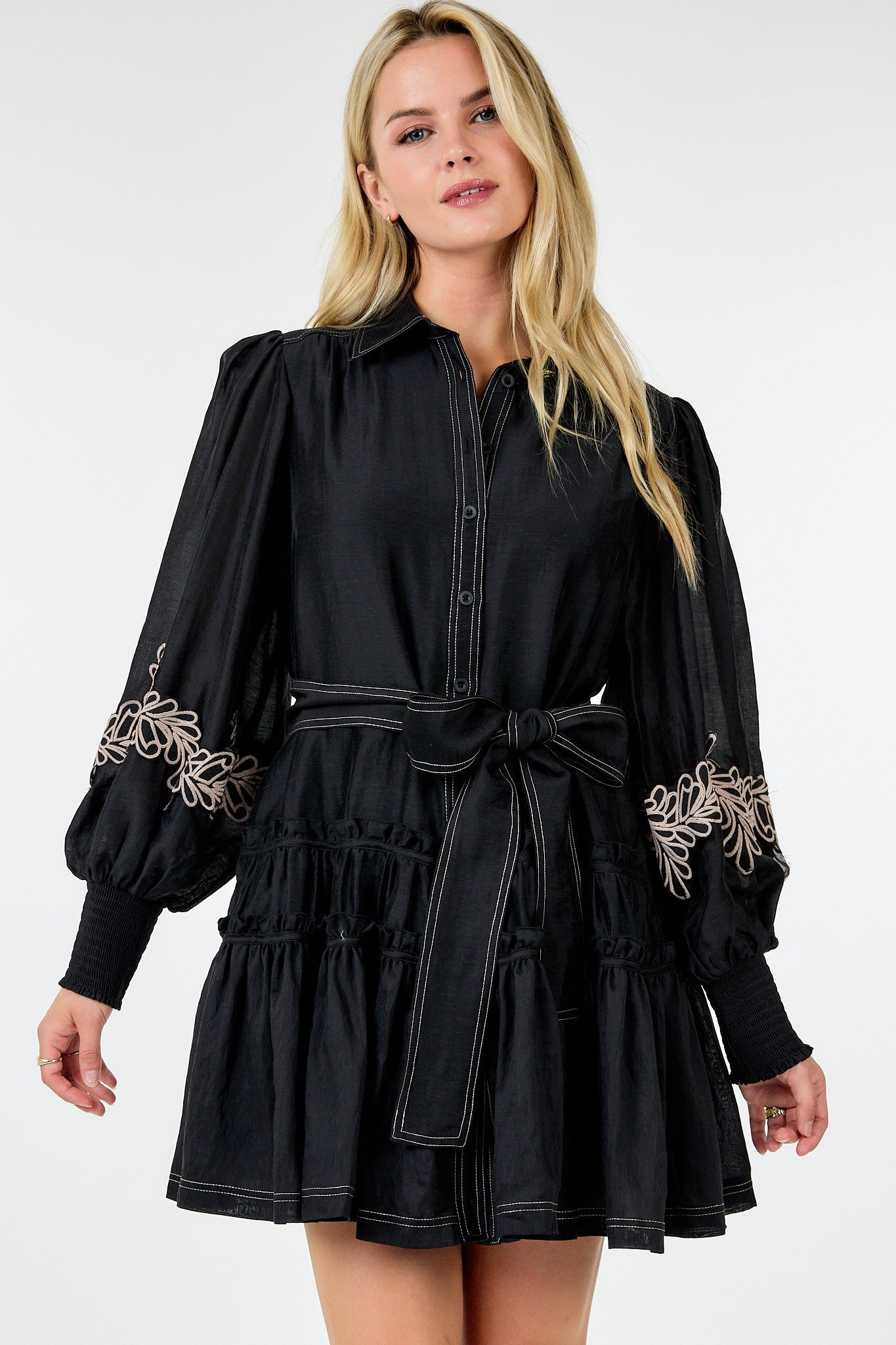 Button Down Short Dress