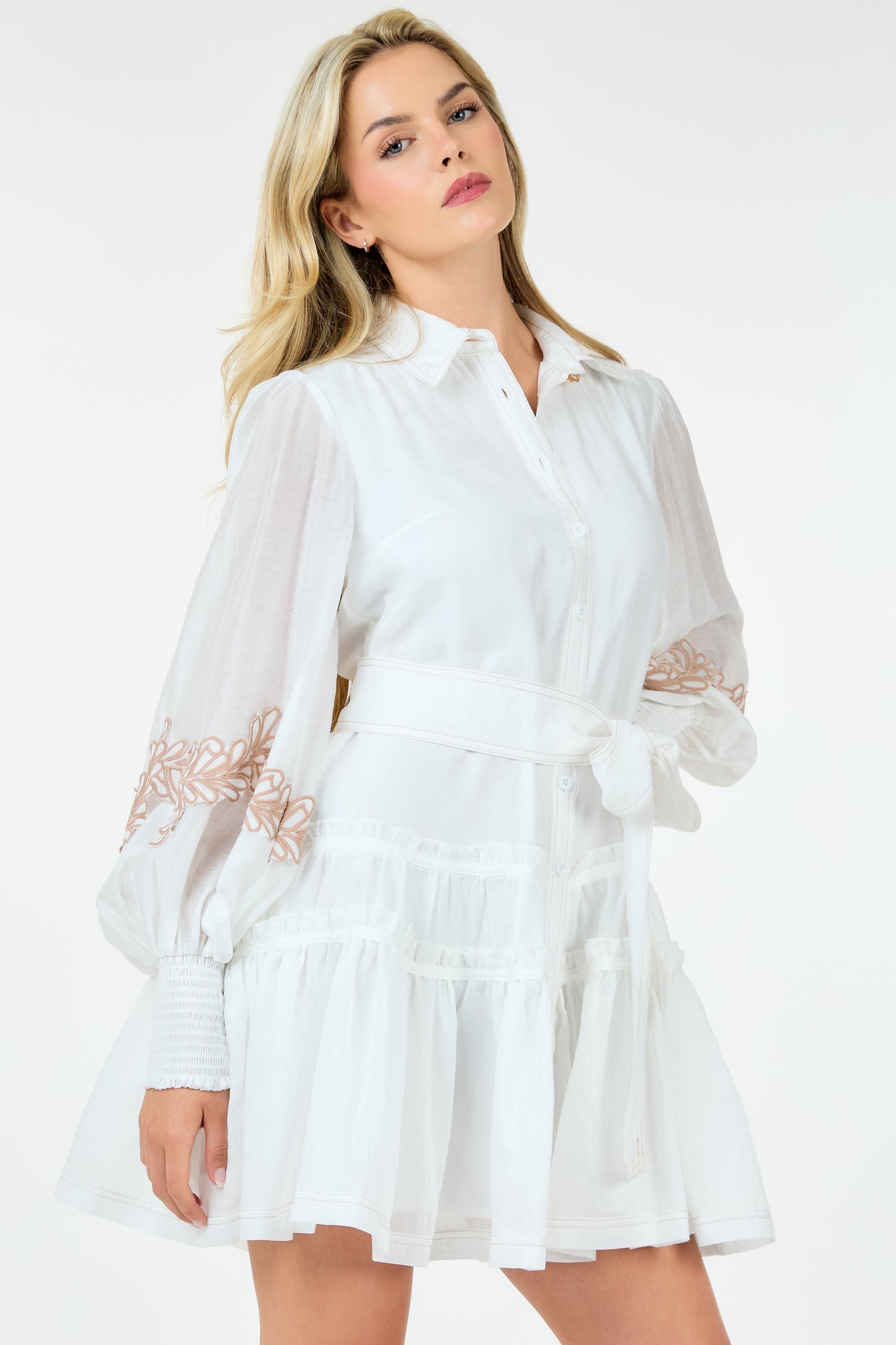 Button Down Short Dress