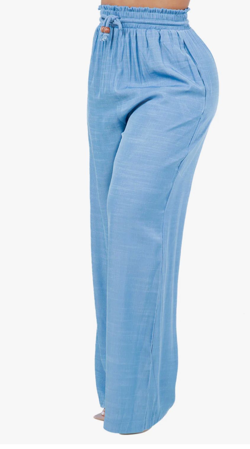 Mojito Drawstring Waist Pant Blue