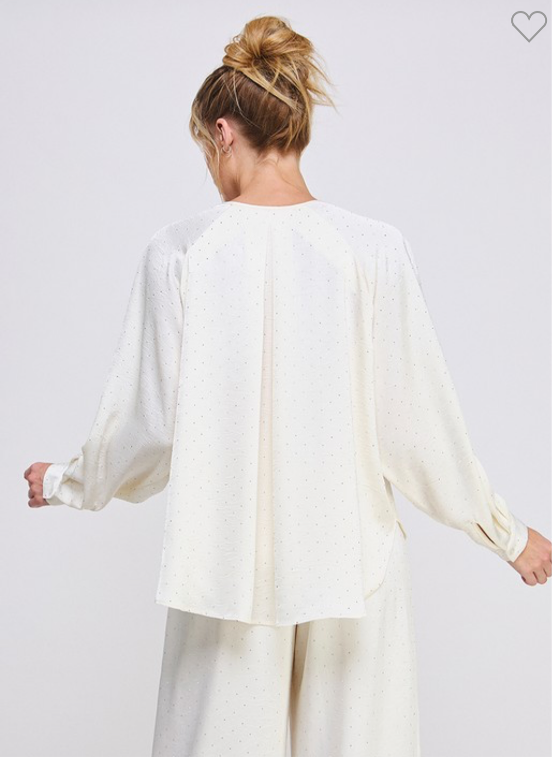 Embellished Satin blouse