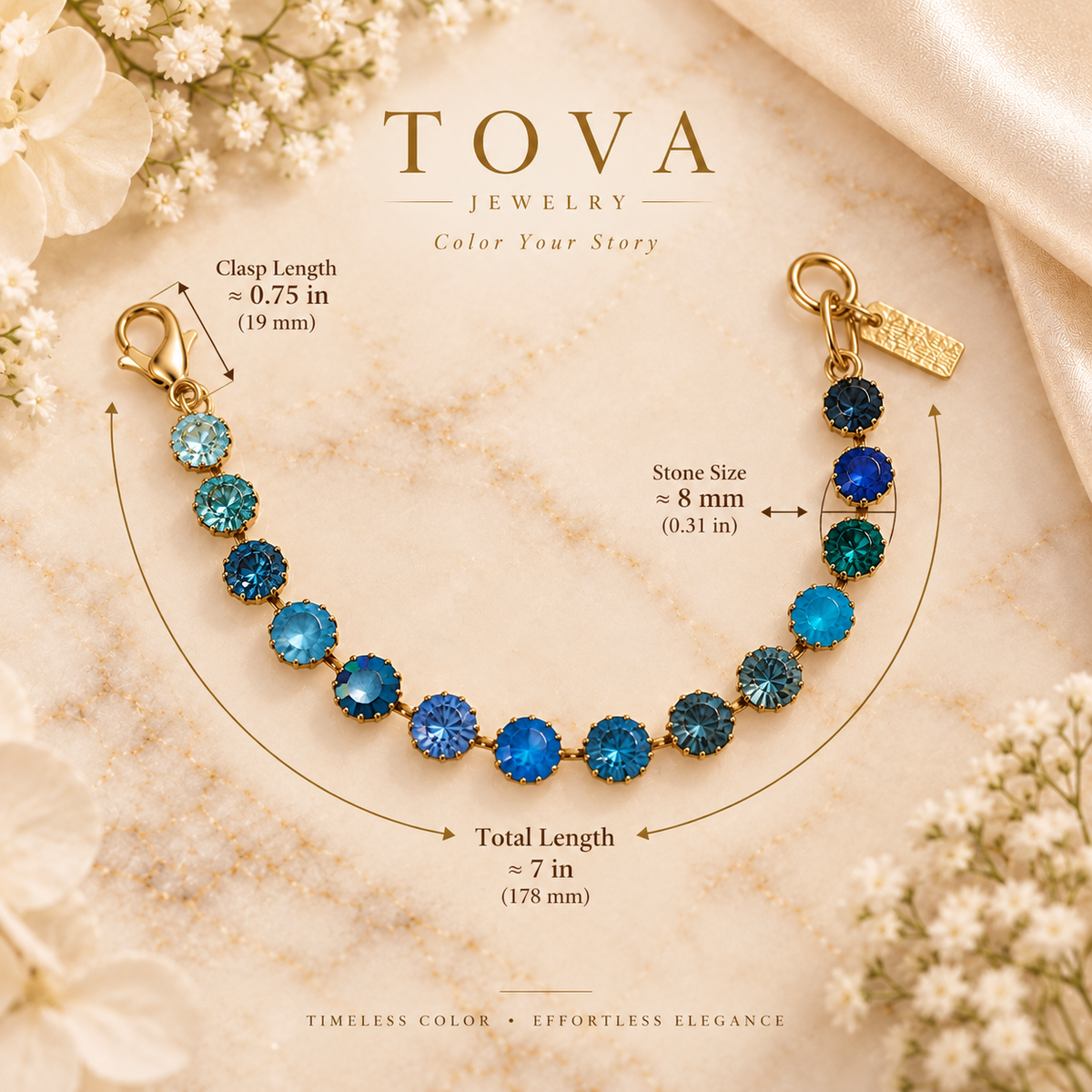 Tova Chrisley Bracelet in Blues