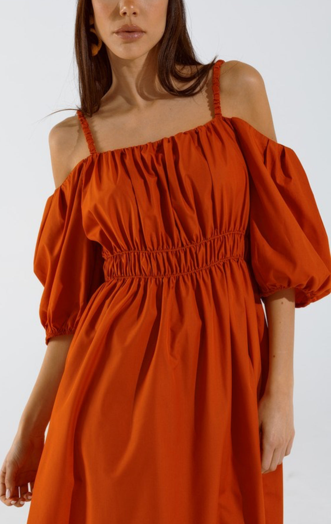 Off Shoulder Midi Dress