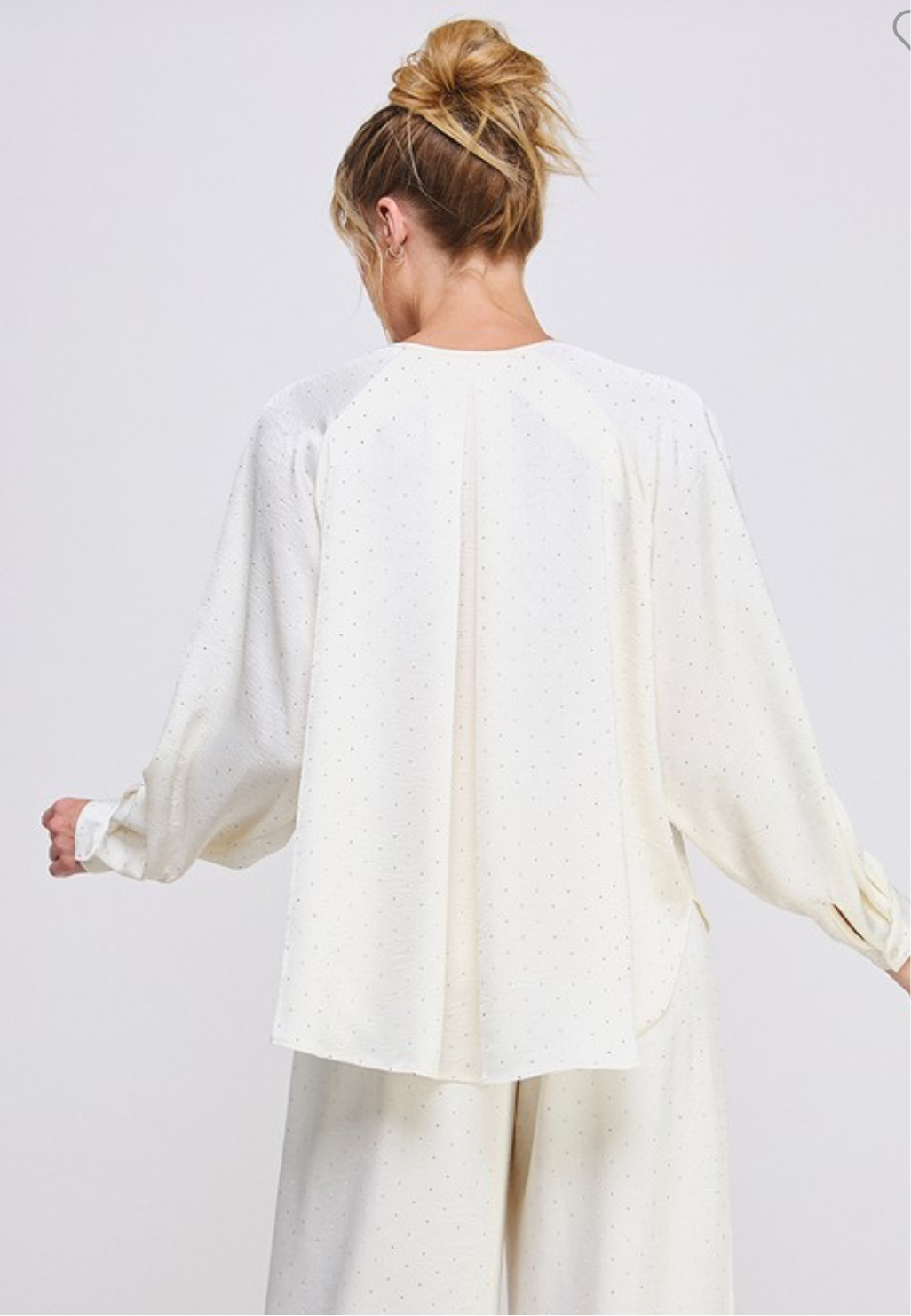 Embellished Satin blouse