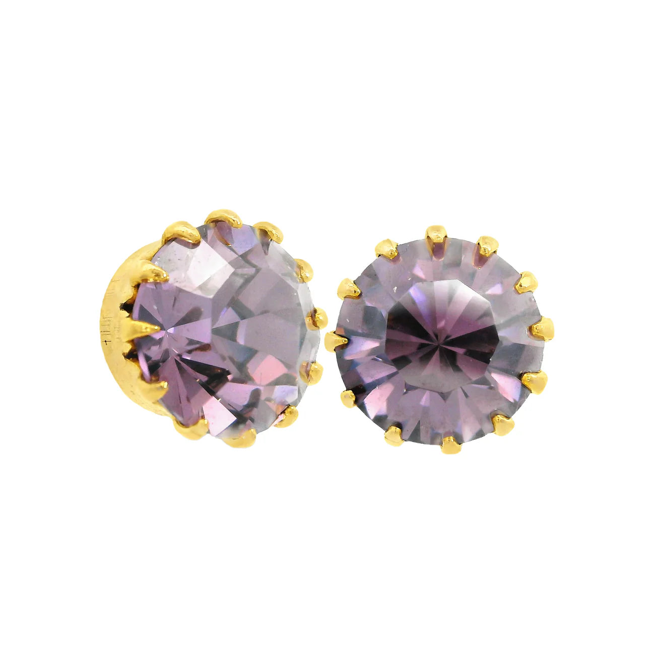 Chrisley Studs in Violet Lustre D Tova
