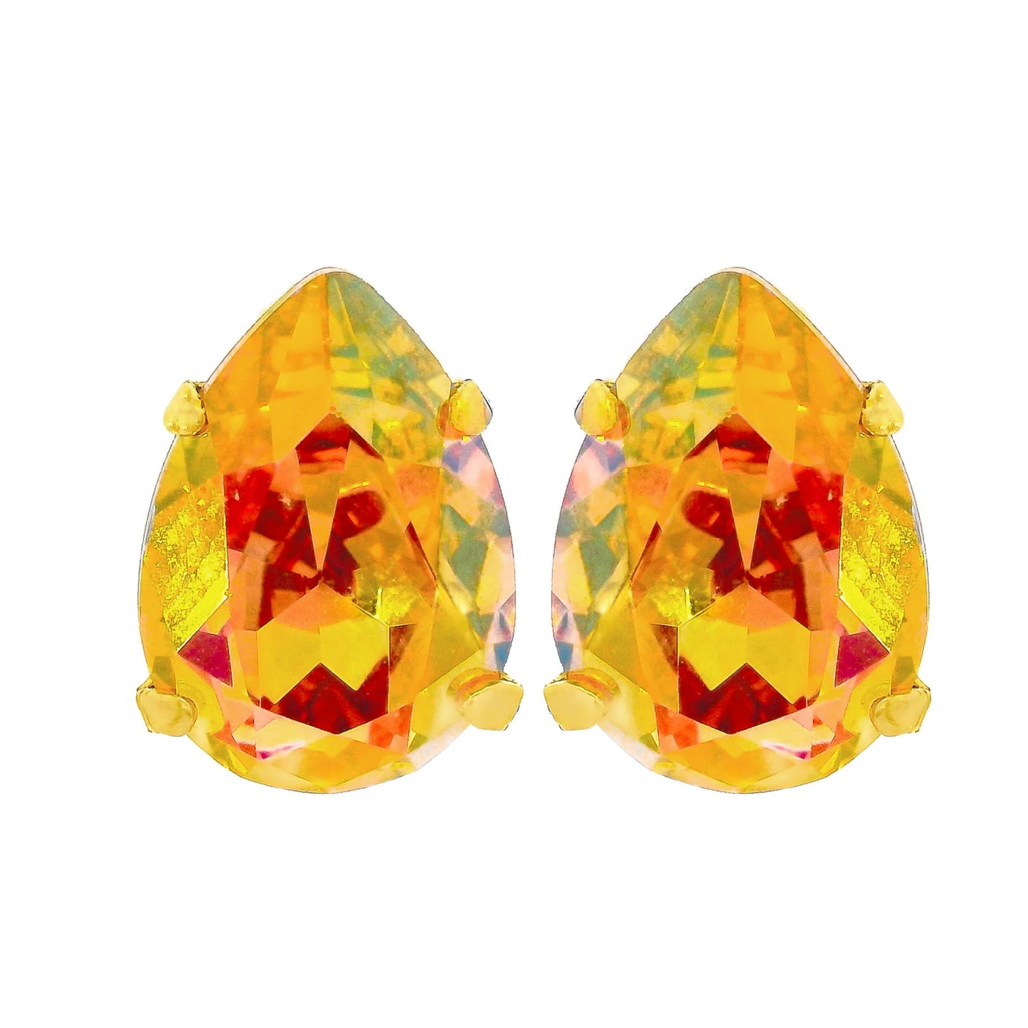 Lumi Studs in Bohemian Wonderland Citrus Lime Brandy