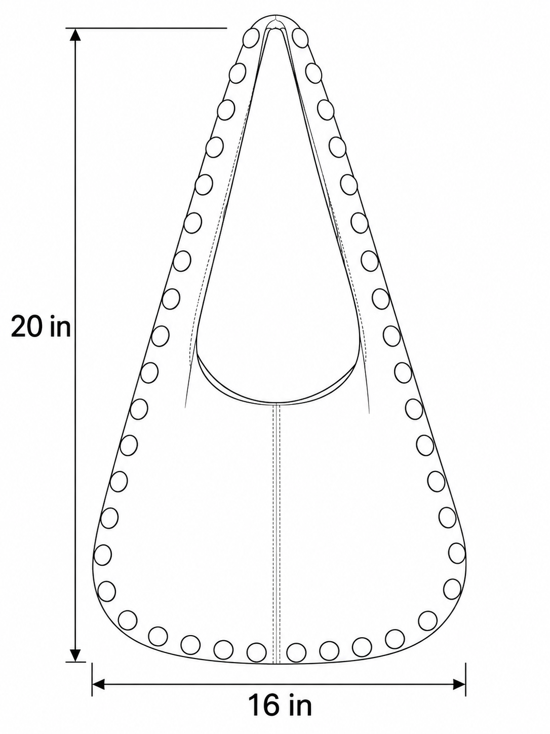 Black Gold Studded Hobo Bag