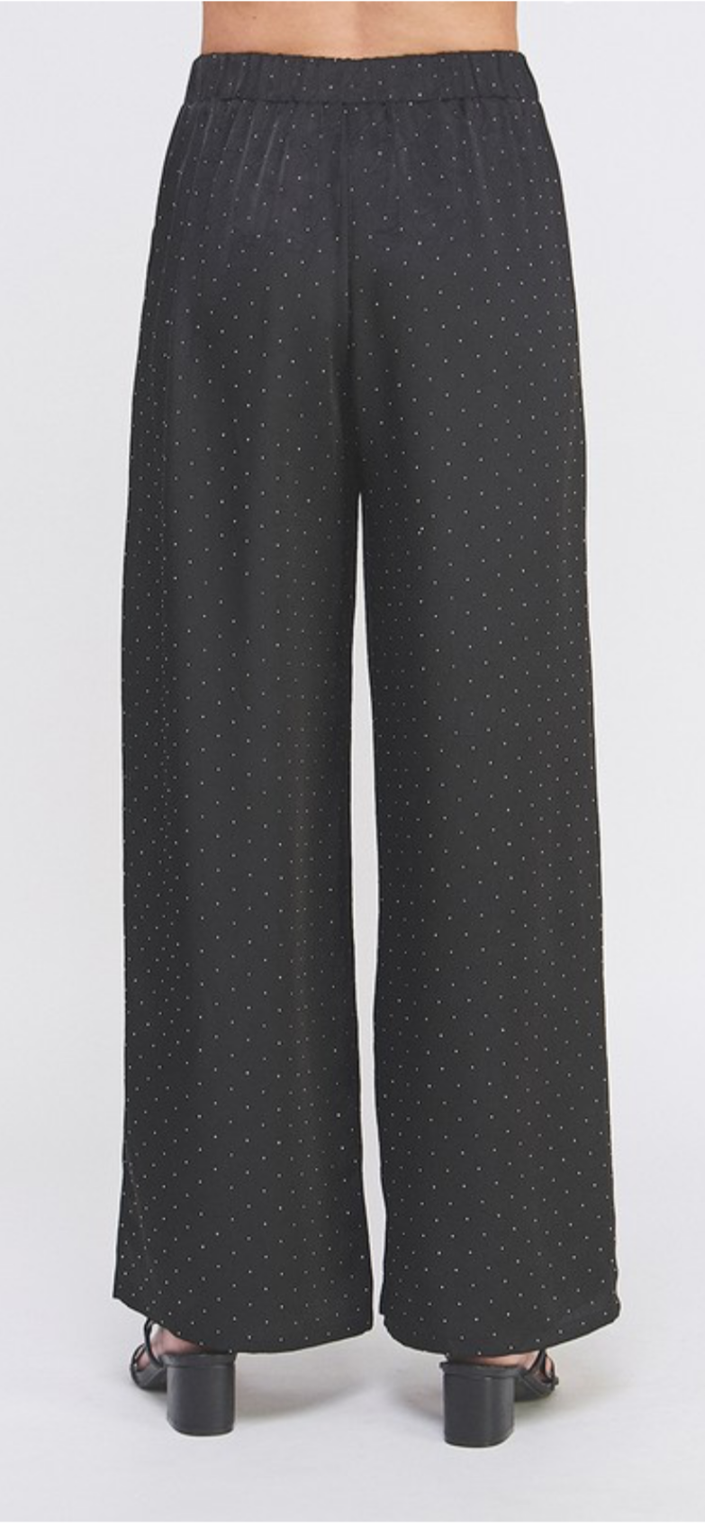 Embellished Satin Pants