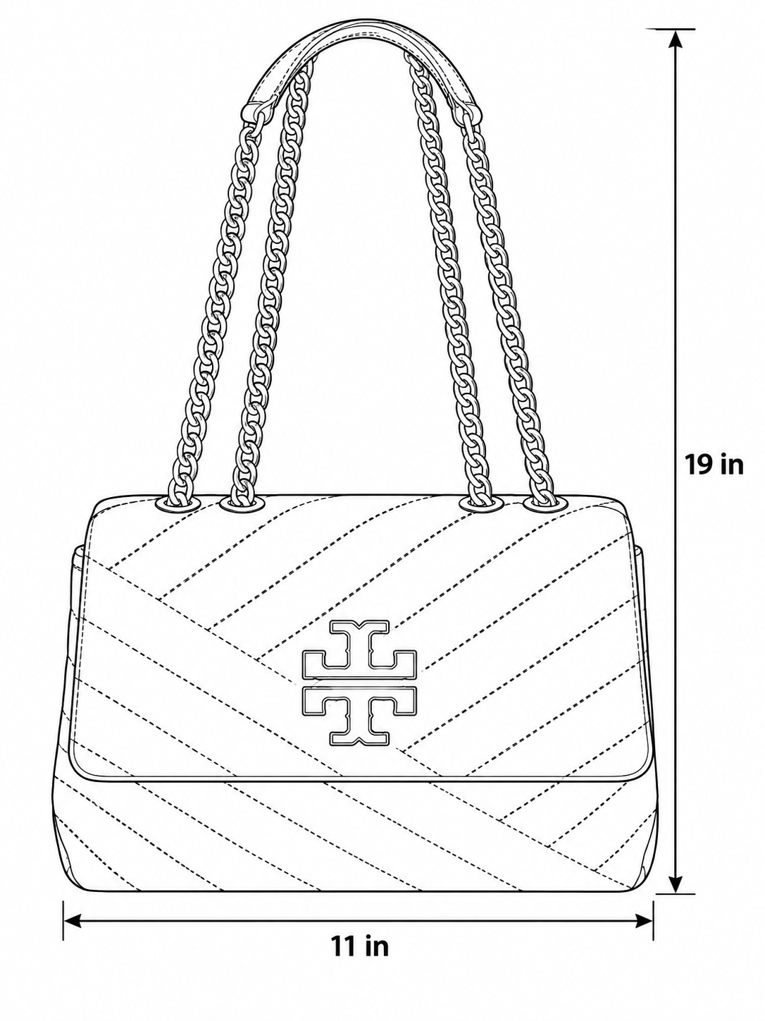 Black Designer-Inspired Quilted Chain Bag