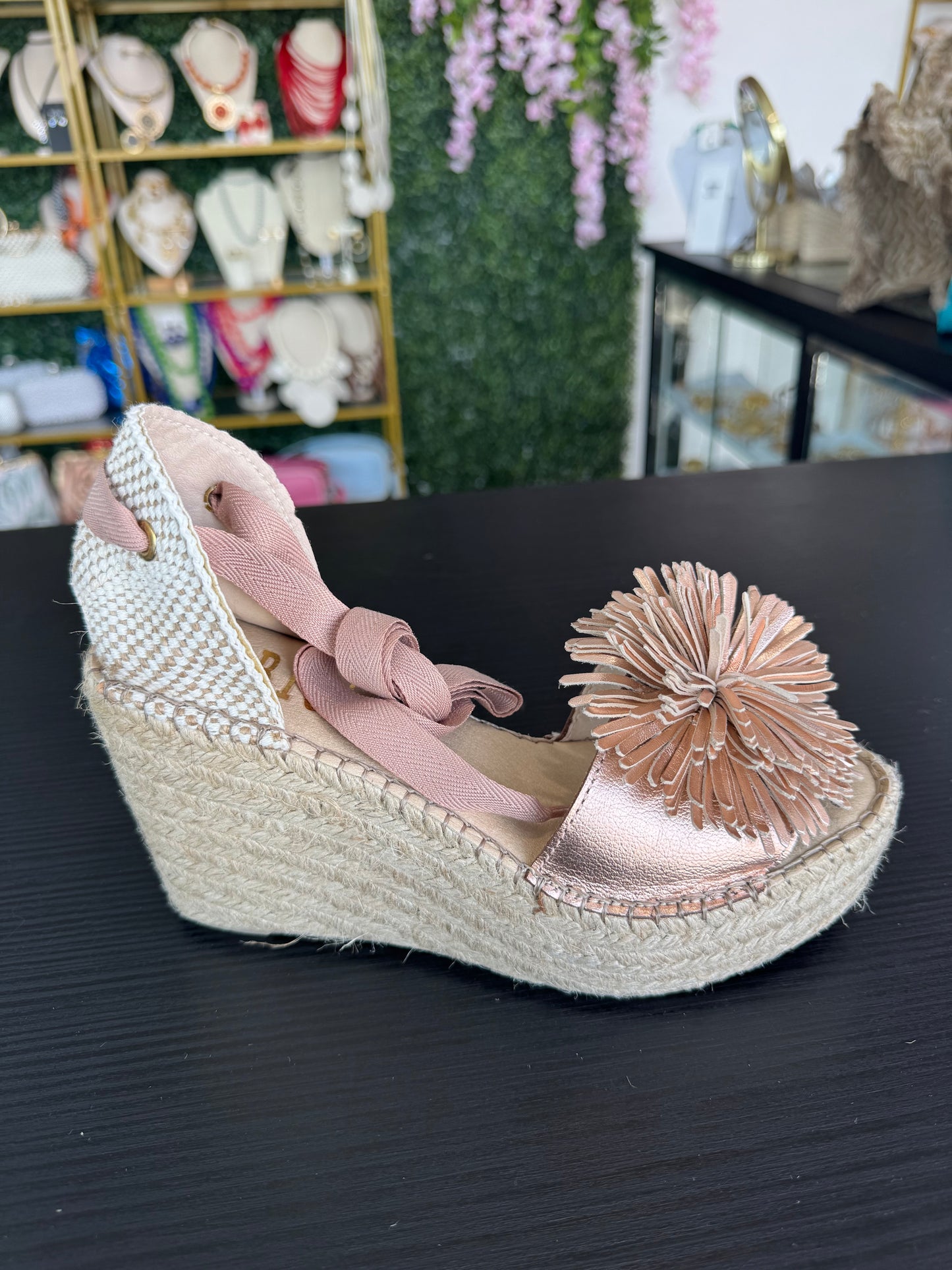 Espadrille Bronze Leather Upper Fabiolas