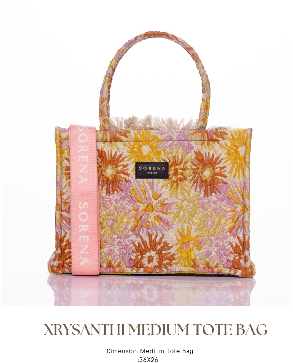 Xrisanthi Sorena Greece Medium Tote Bag