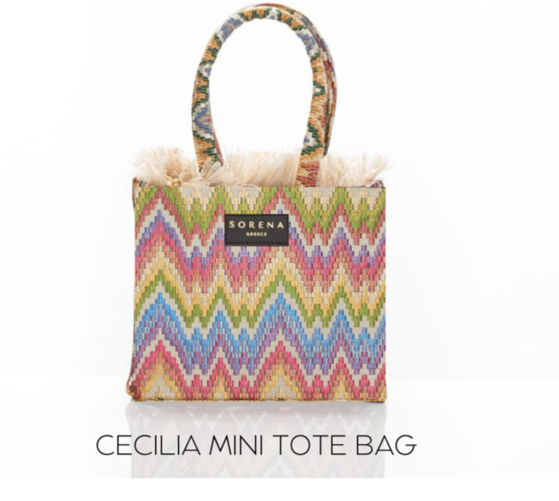 Sorena Cecilia Mini Greece Tote Bag
