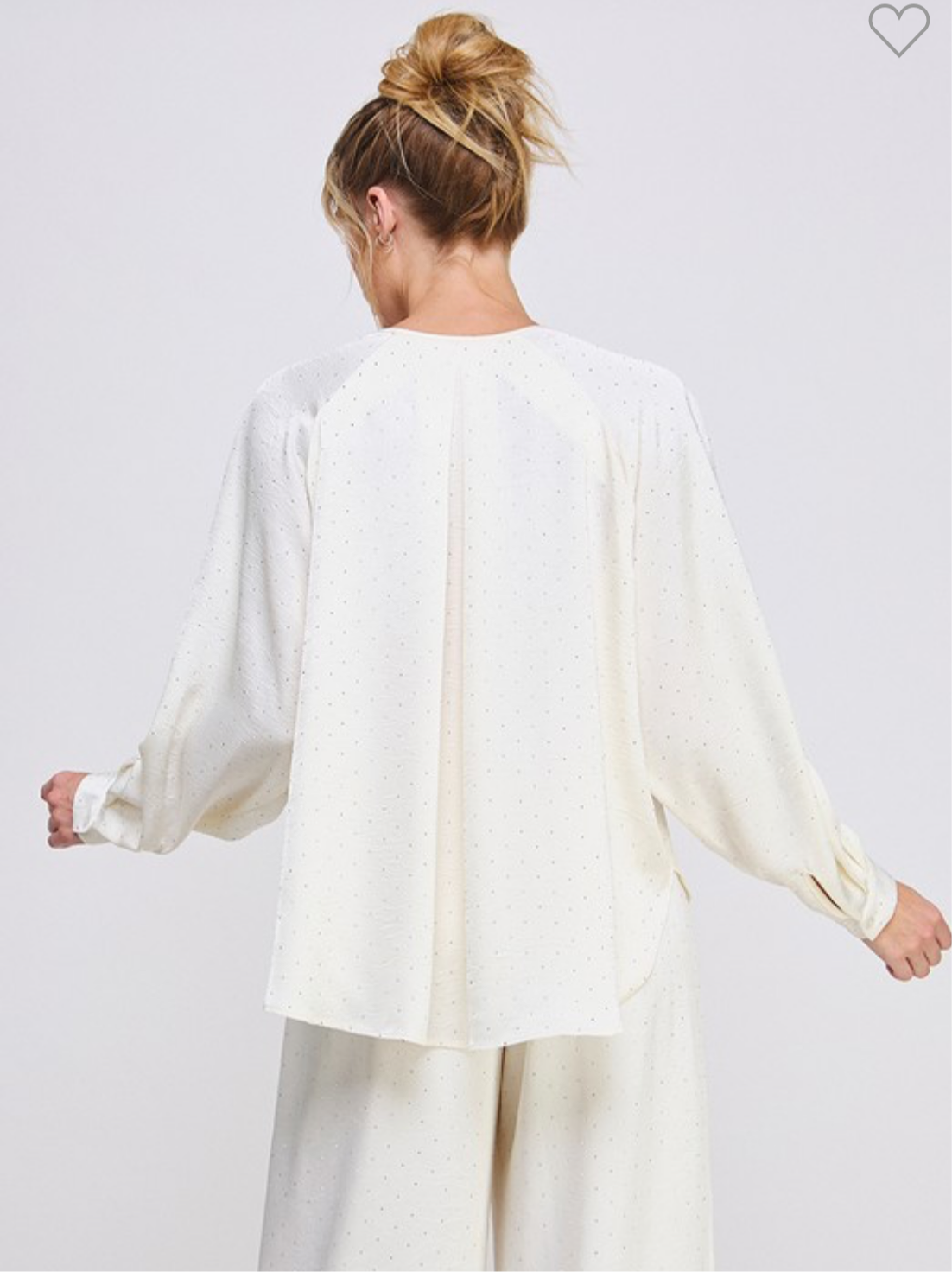 Embellished Satin blouse