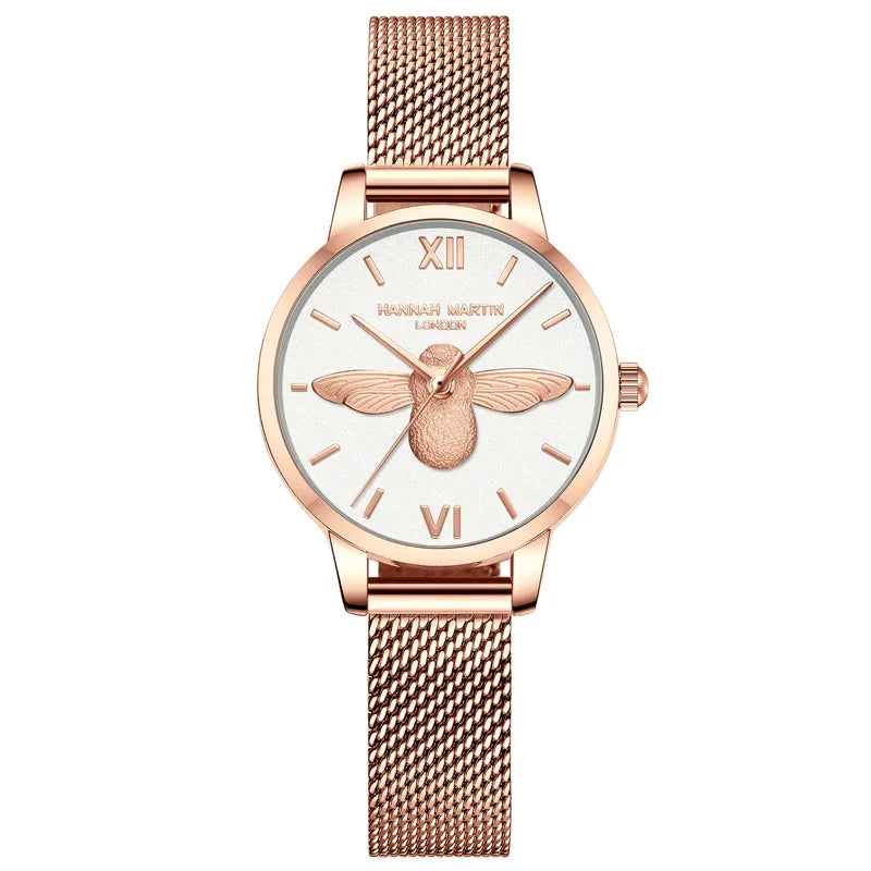 Fashion Round Jewelry Buckle Quartz Women's Watches In White