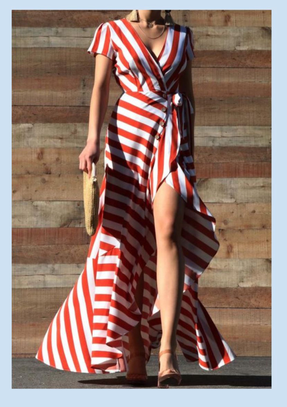 Dress with short sleeves
