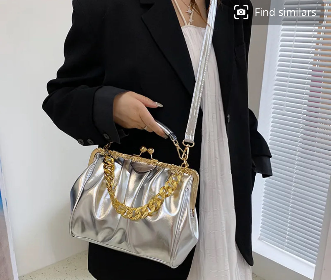 Vintage hand and crossbody bag