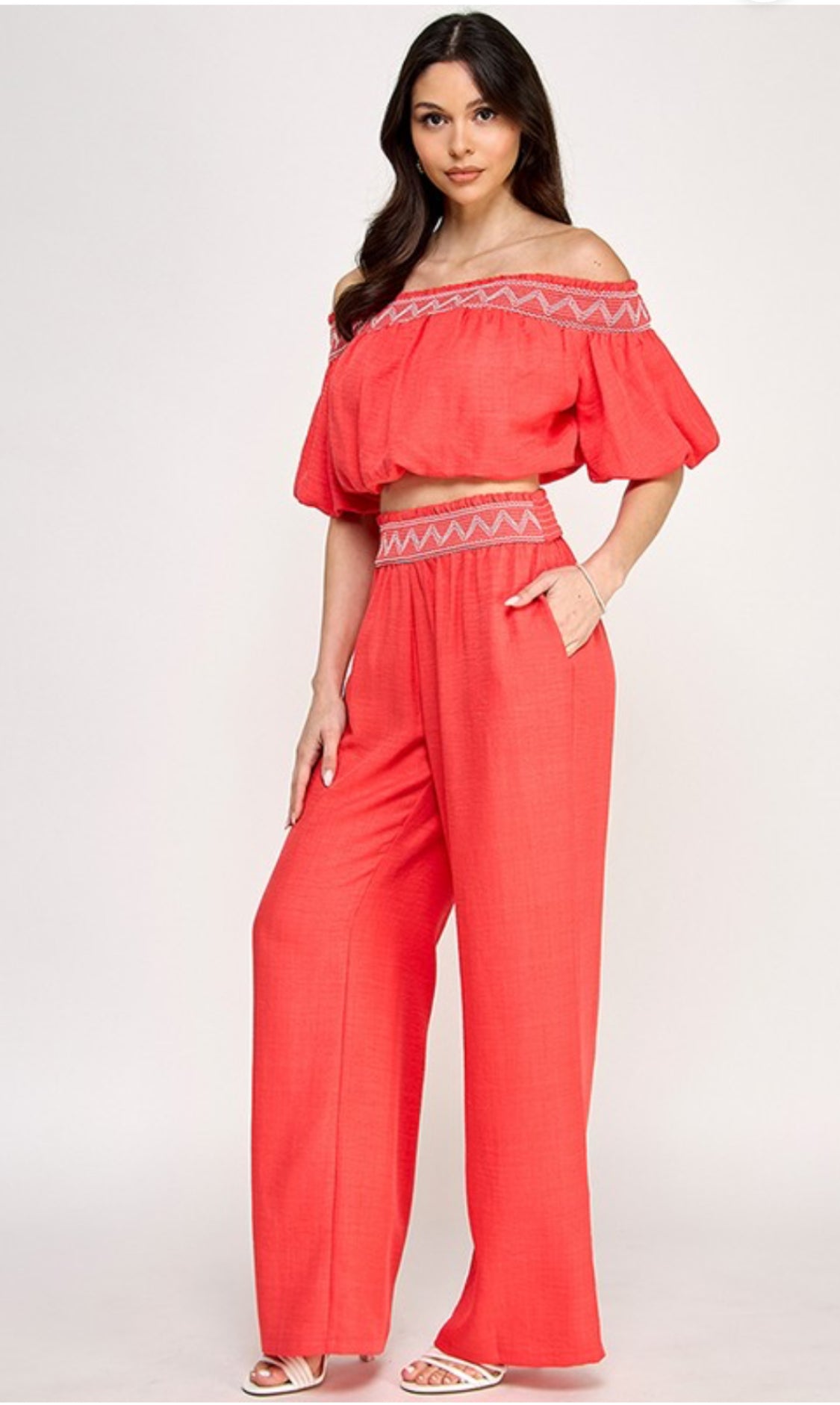 Top and Pant Set Orange