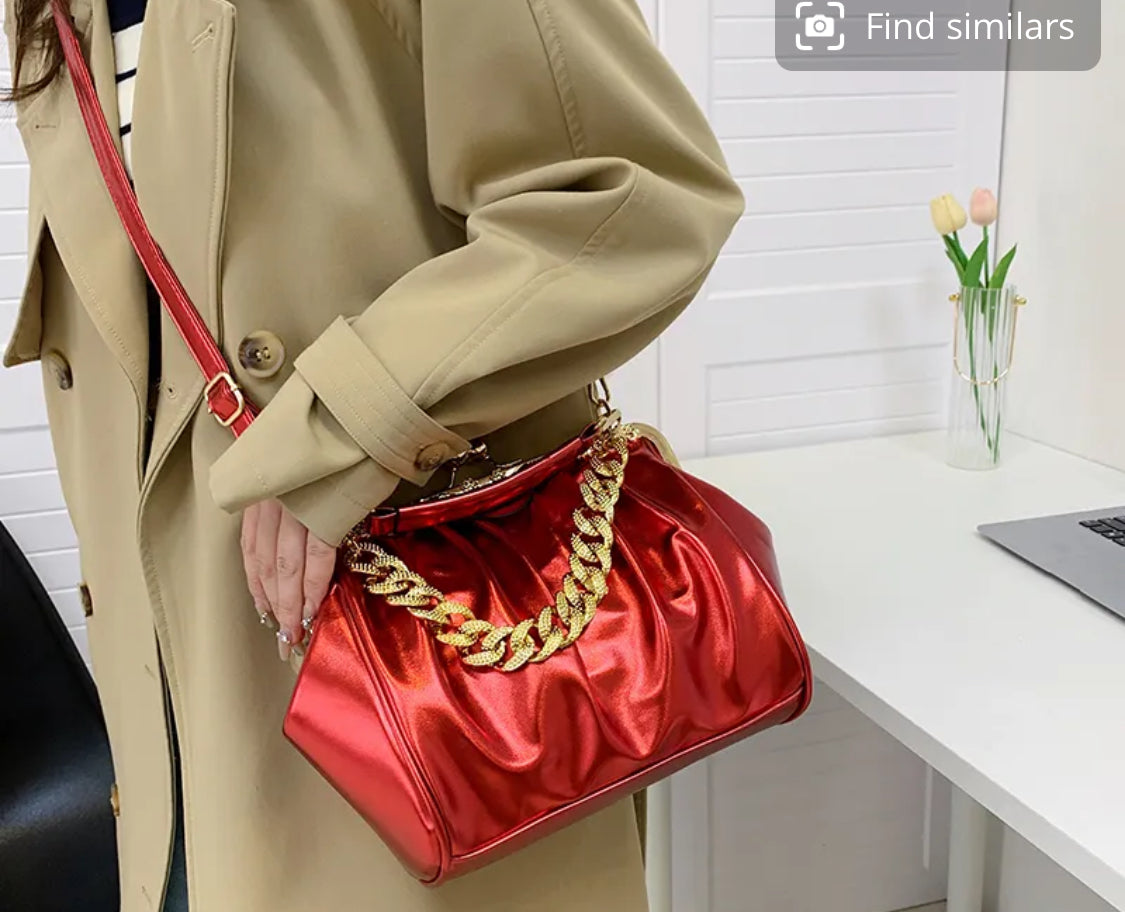 Vintage hand and crossbody bag