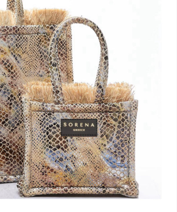 Sorena Snake Mini Greece Tote Bag