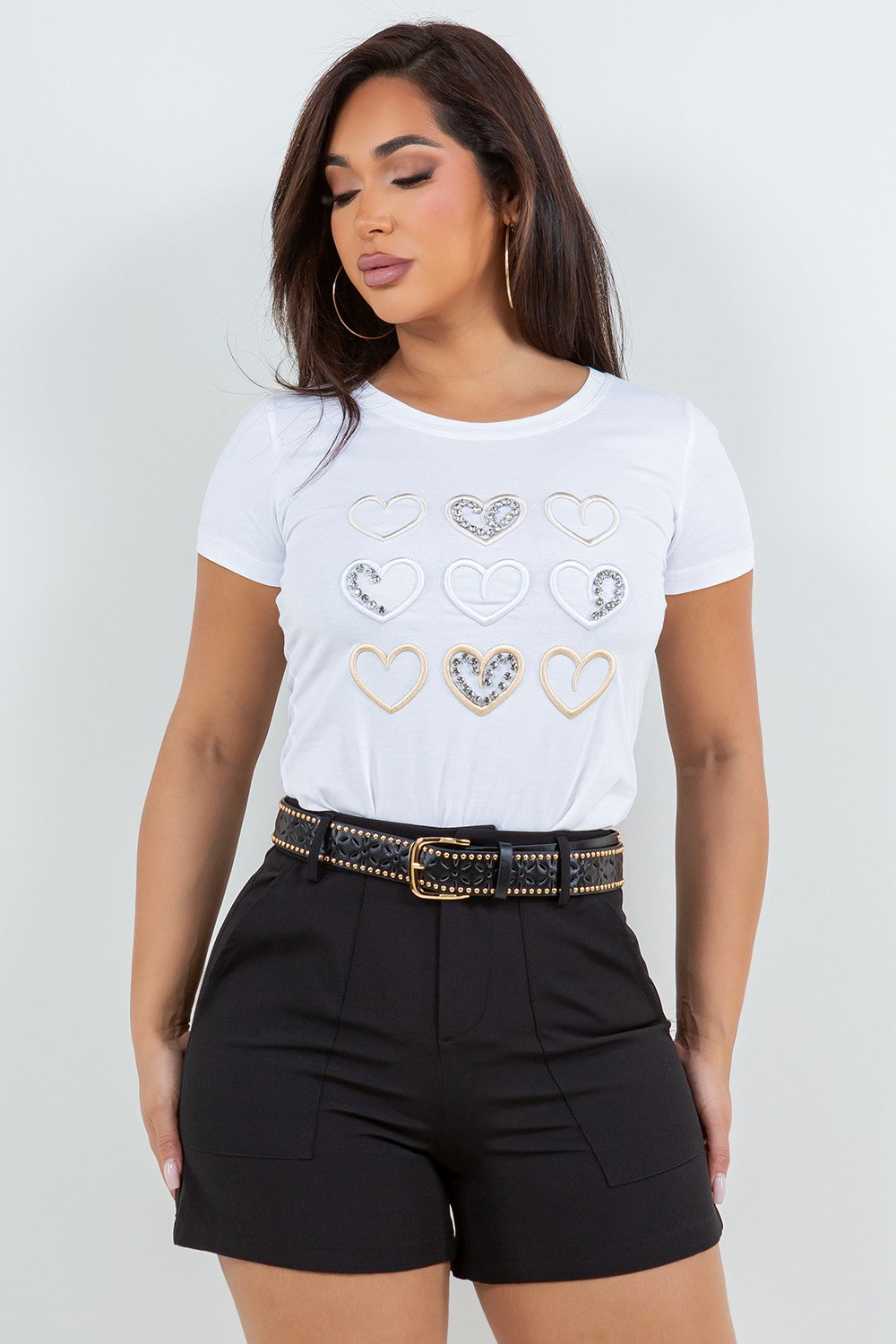 High Waist Short With Belt and Pockets