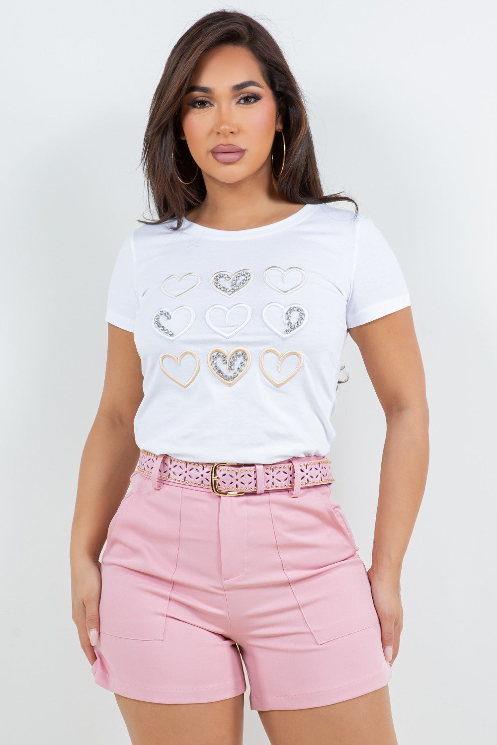 High Waist Short With Belt and Pockets