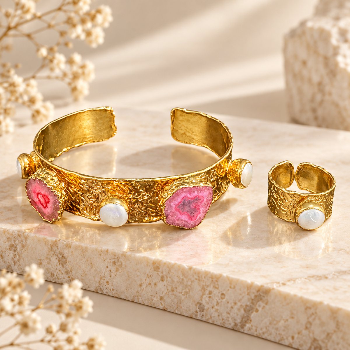 Turkish Jewelry Bracelet and Ring Set