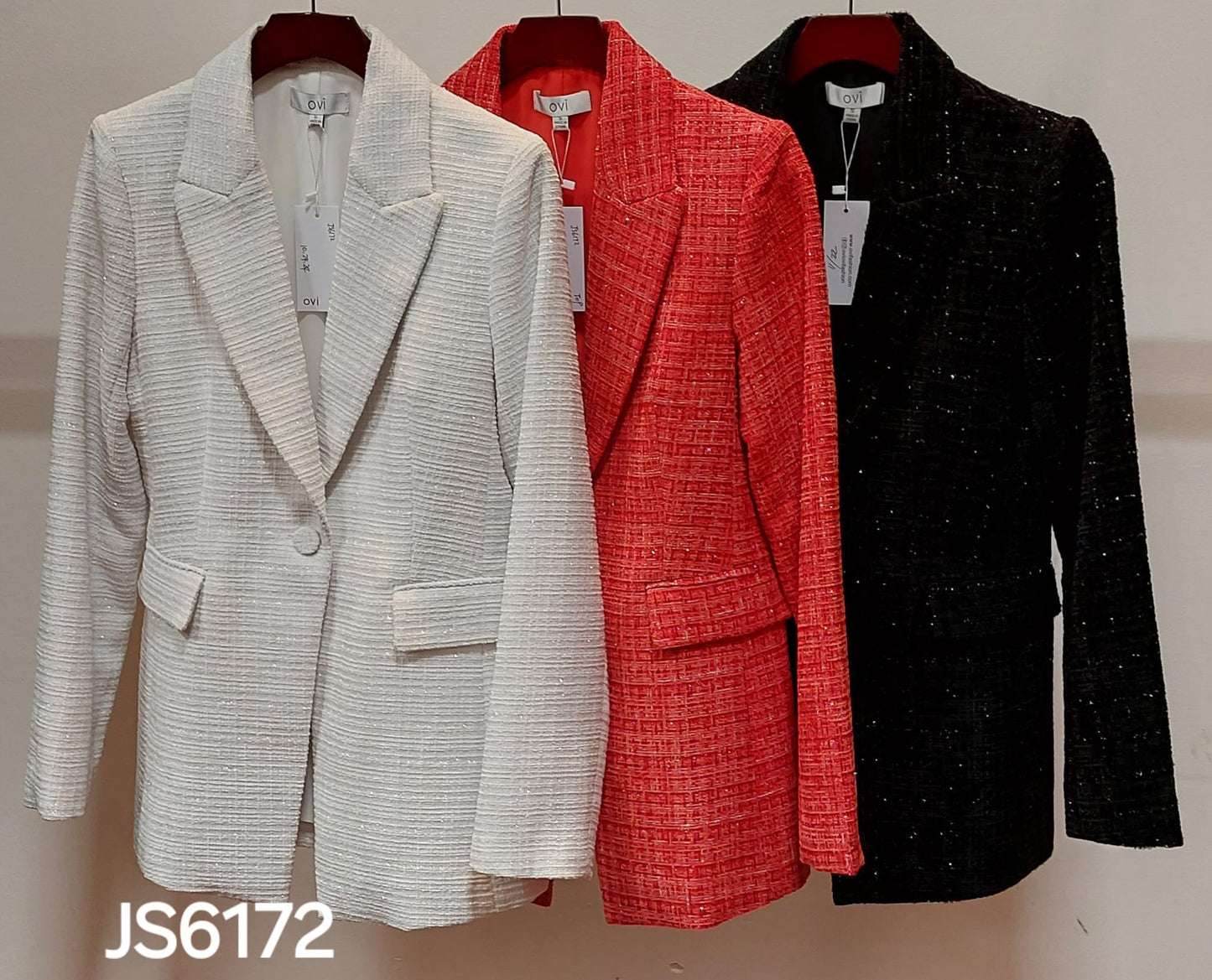 White Blazer With Shining Details