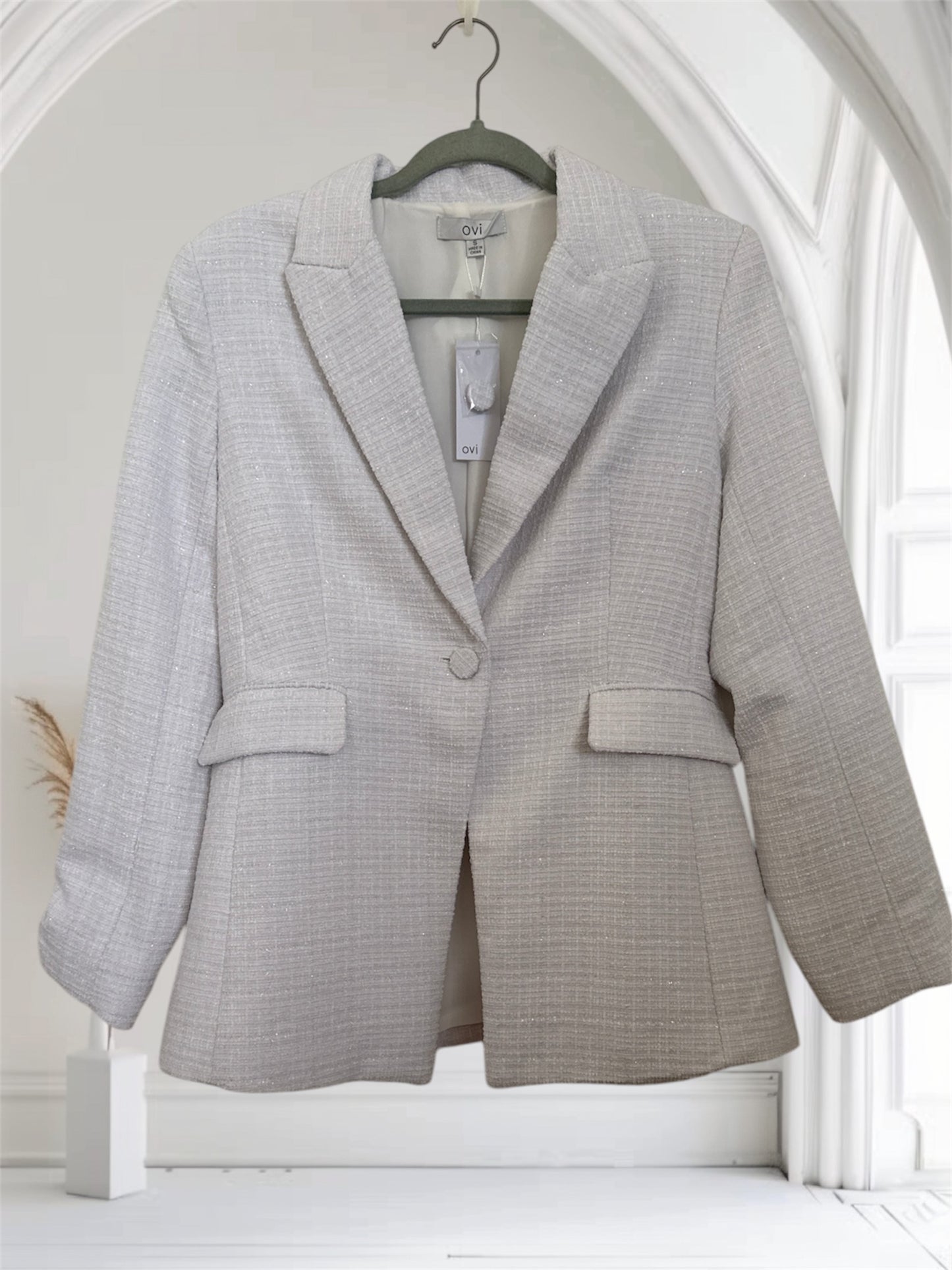 White Blazer With Shining Details