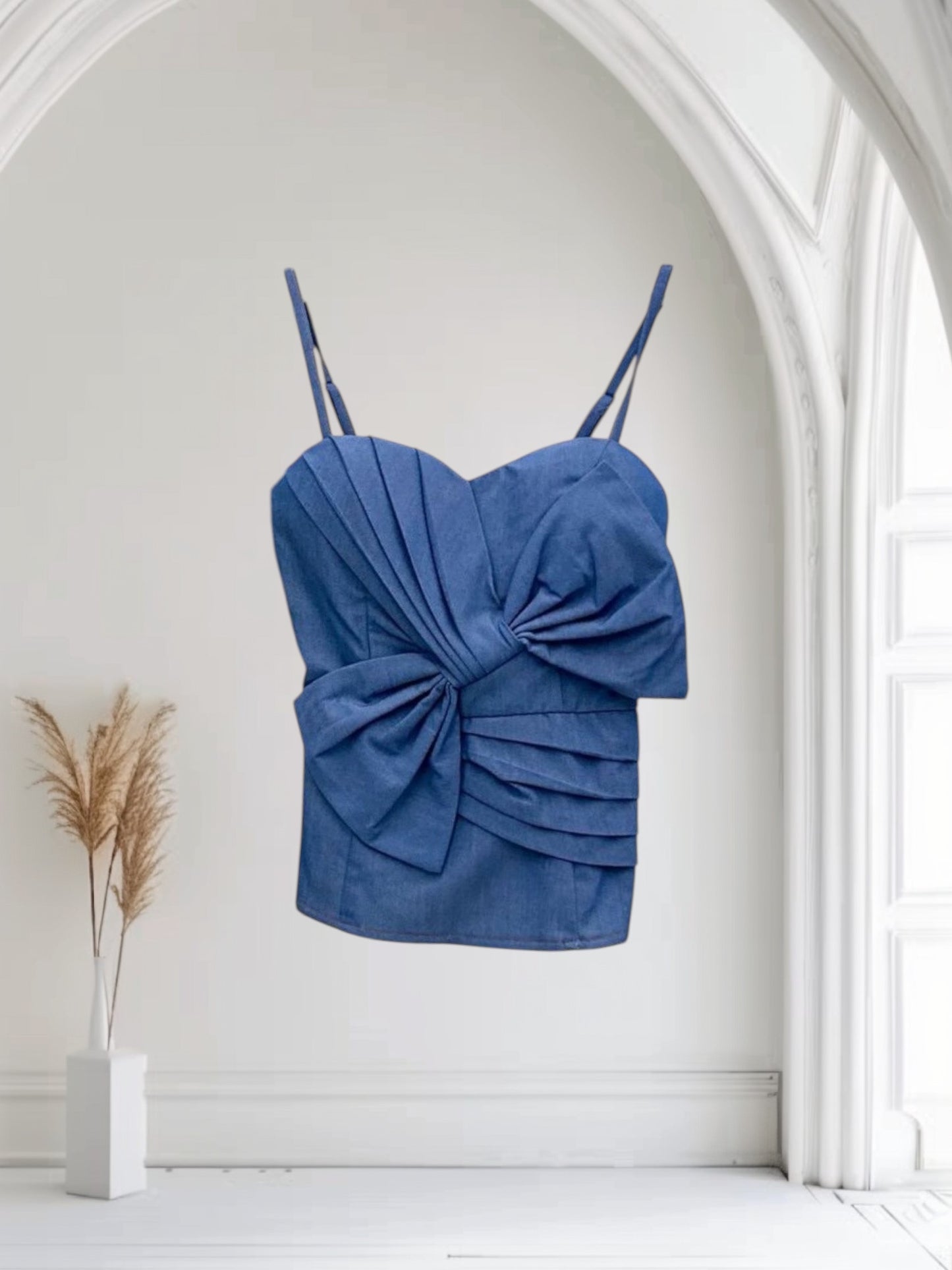 Spaghetti Straps Gracia Denim Top