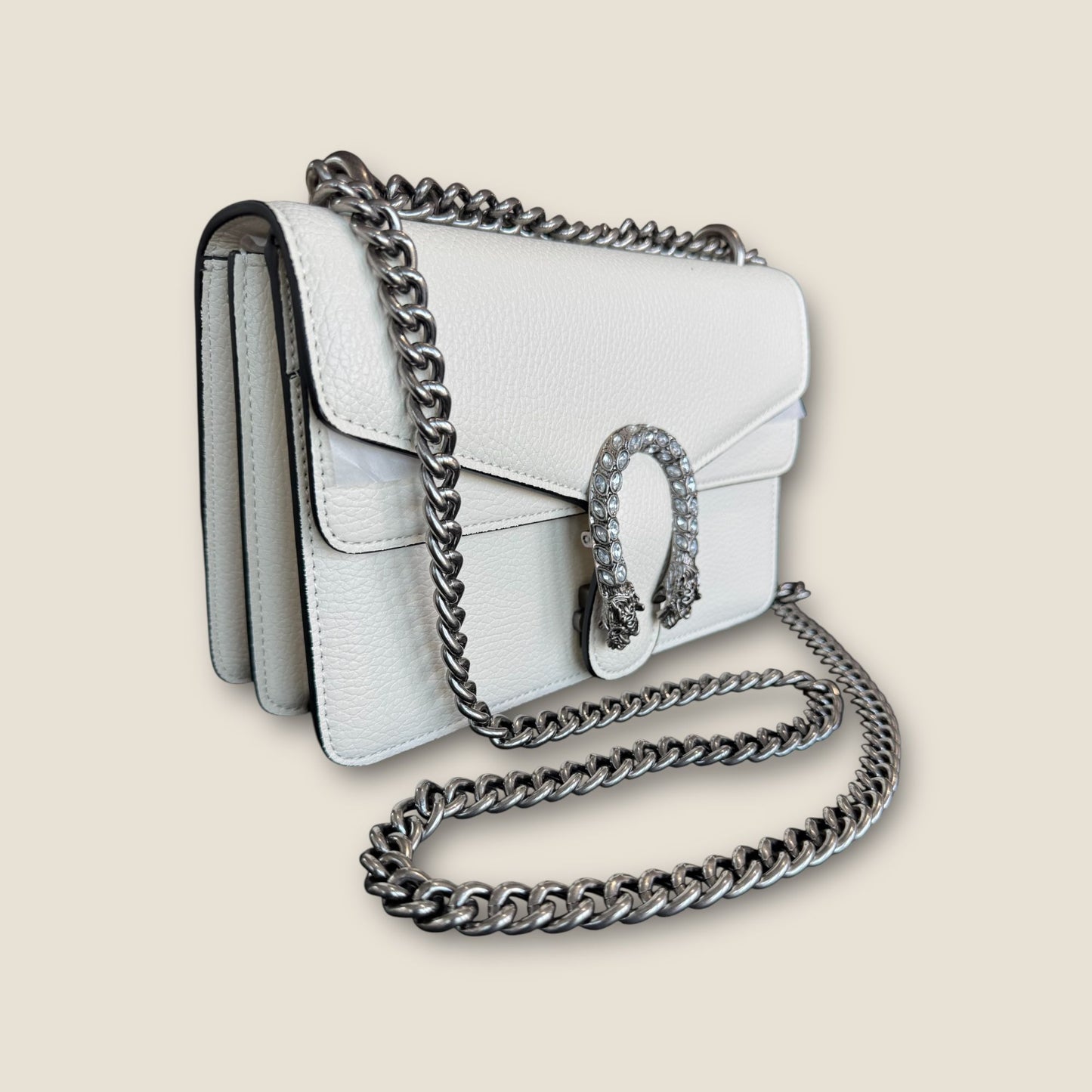 Inspired Designer Ivory Bag Snake