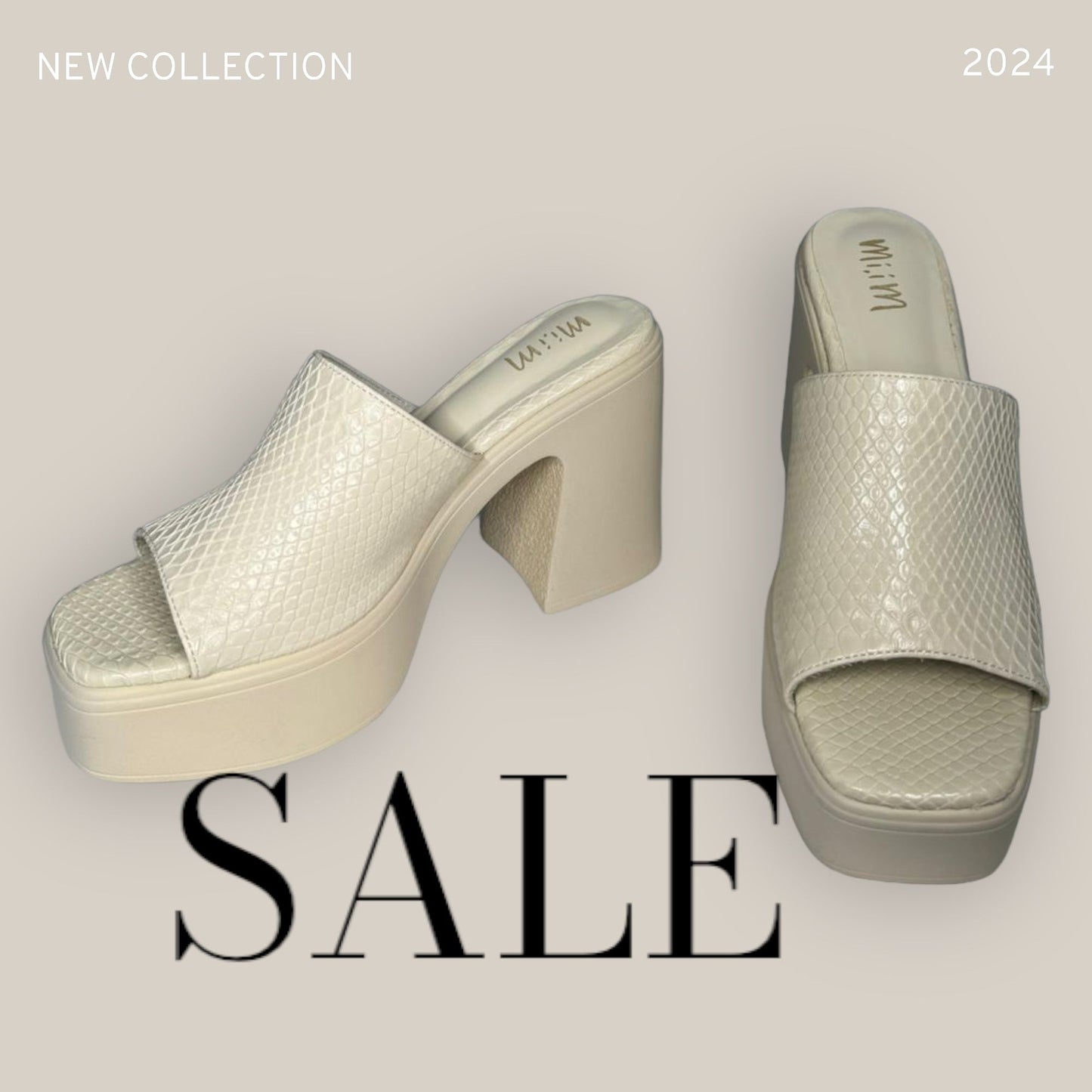 Heeled Slide Sandals