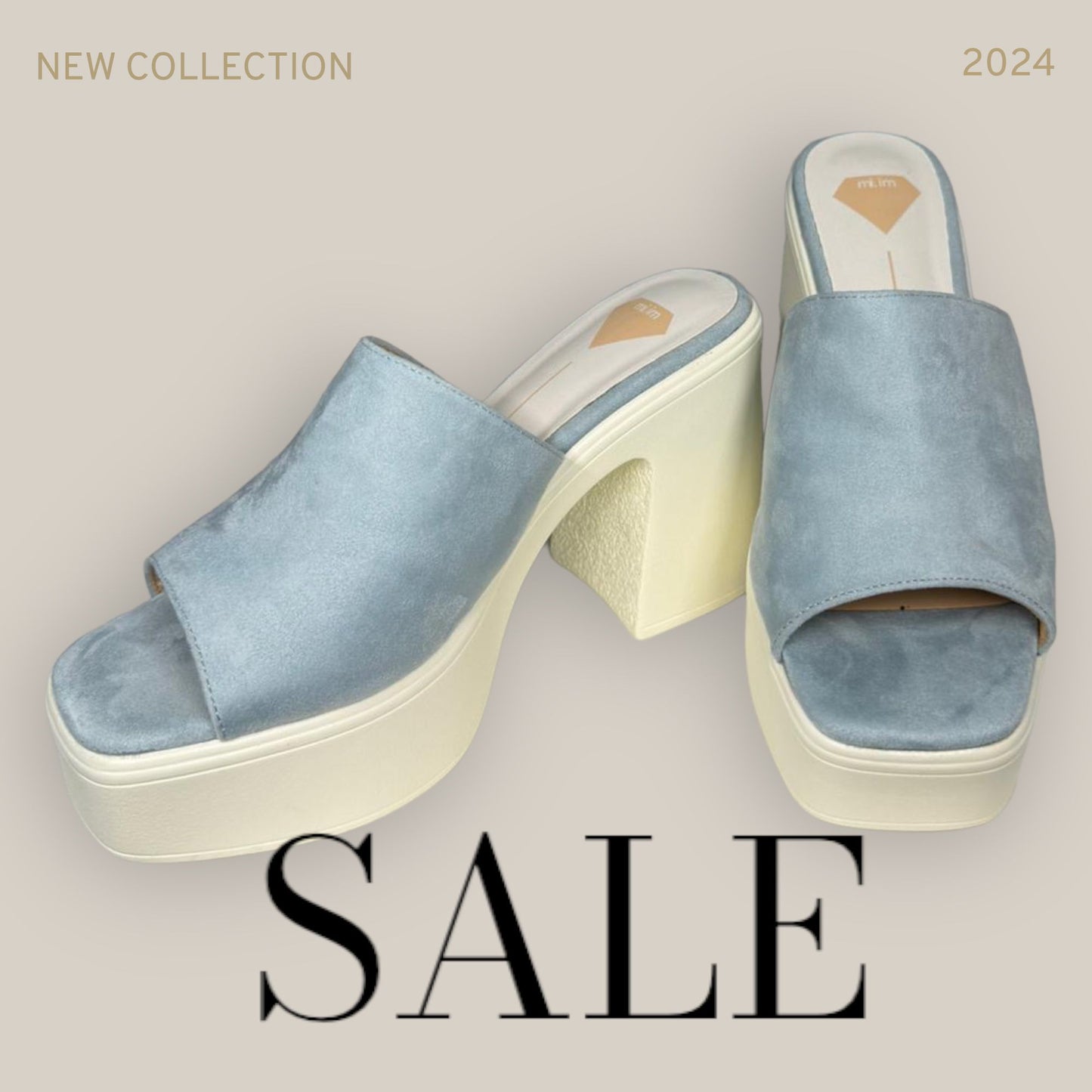 Heeled Slide Sandals