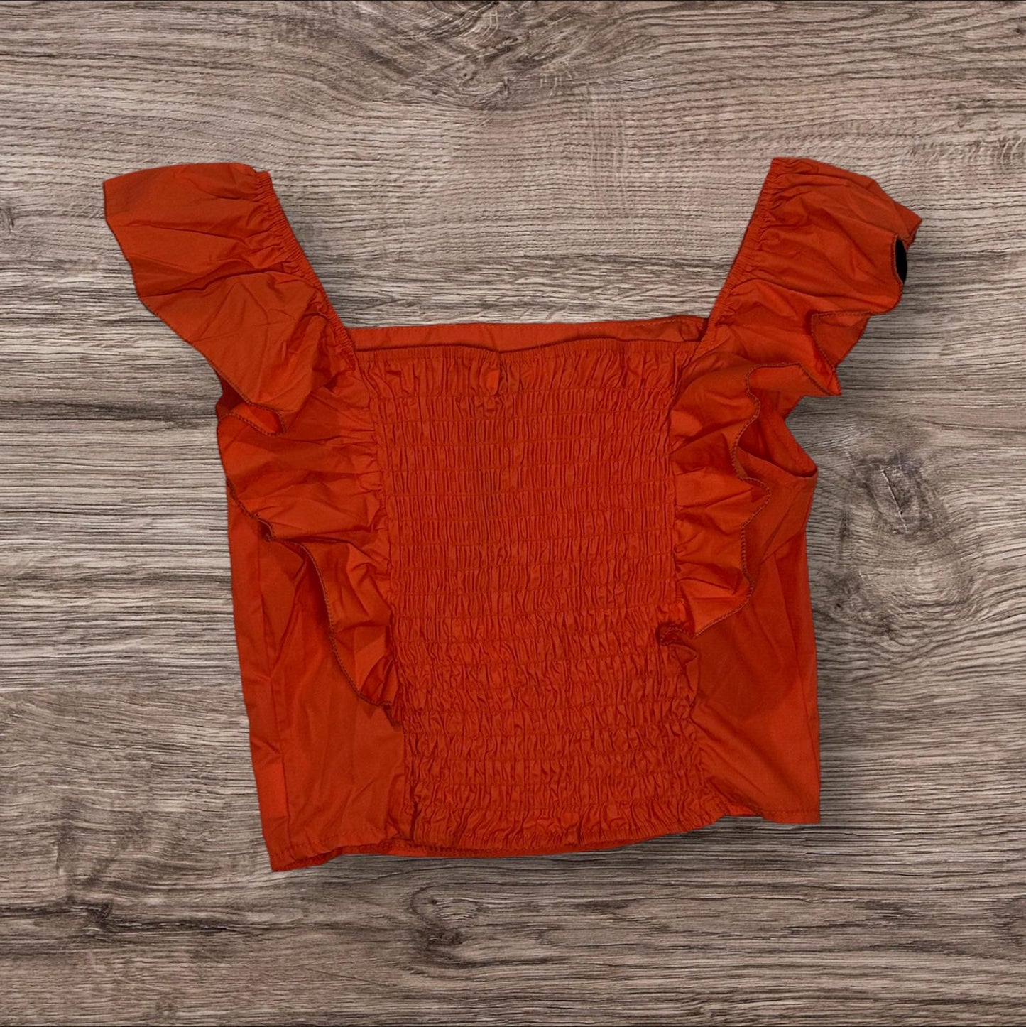 Ruffle Top & Maxi Skirt Set Orange
