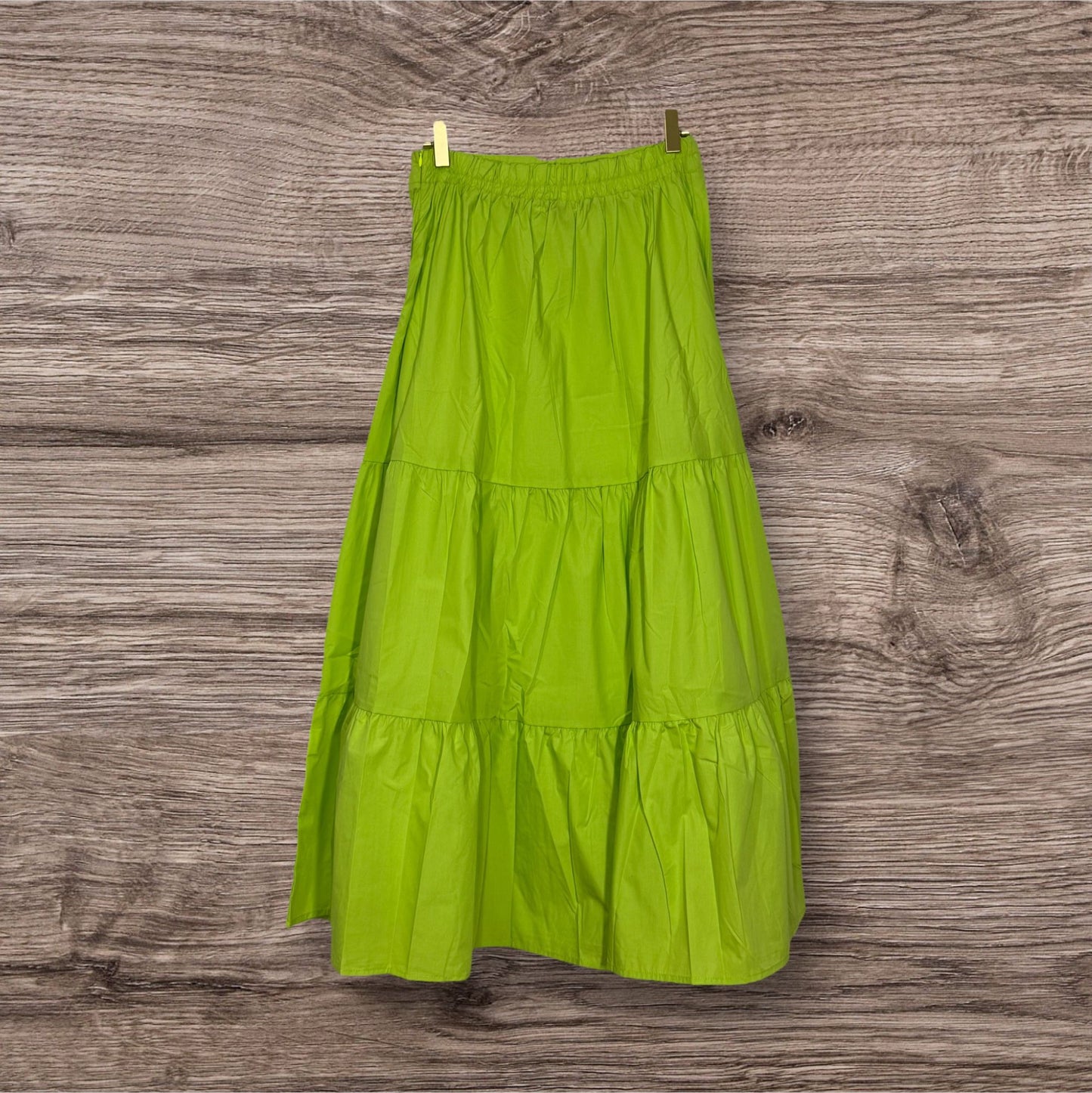Ruffle Top & Maxi Skirt Green Set