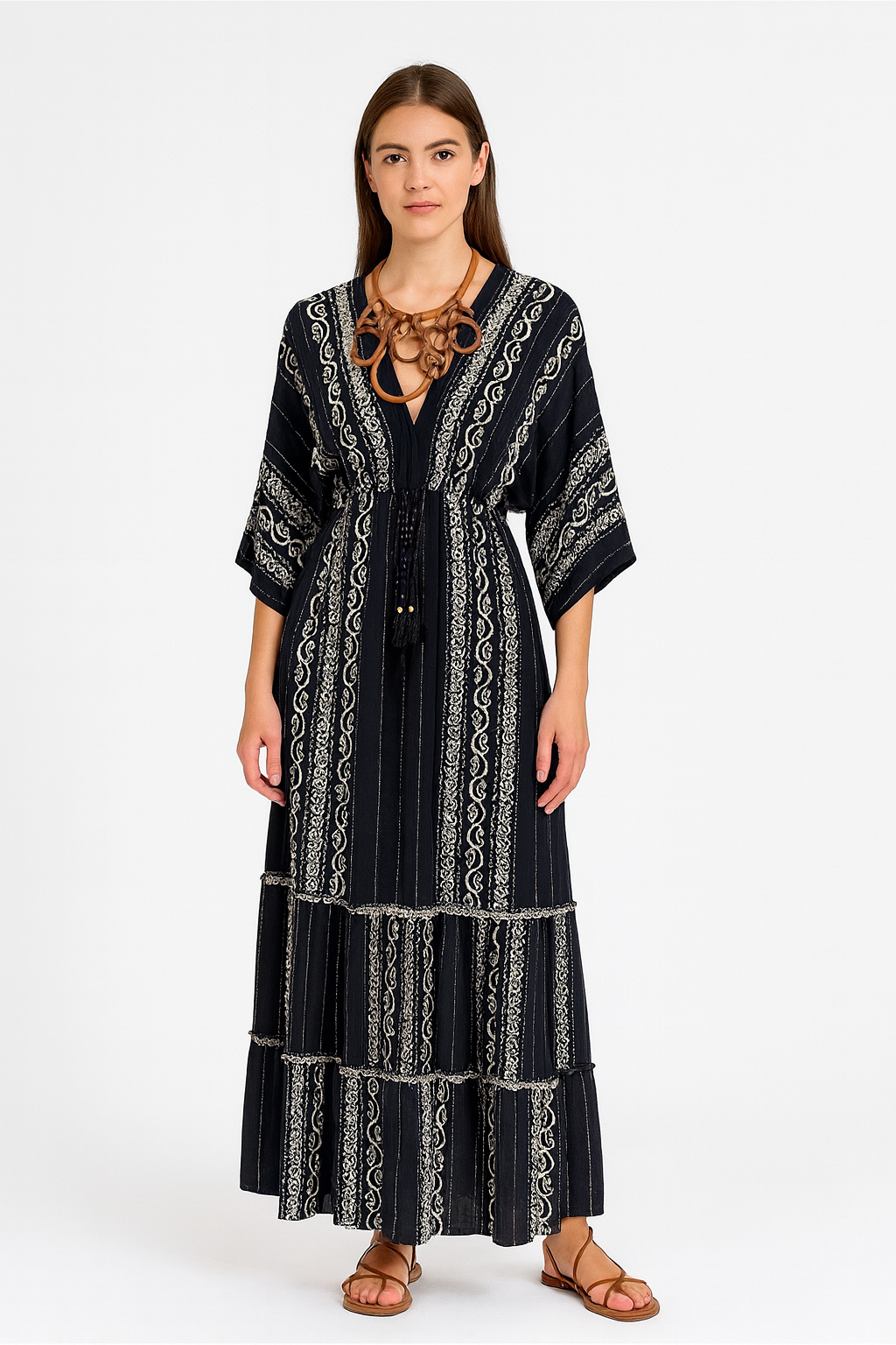 Gypsy Dress Black & White