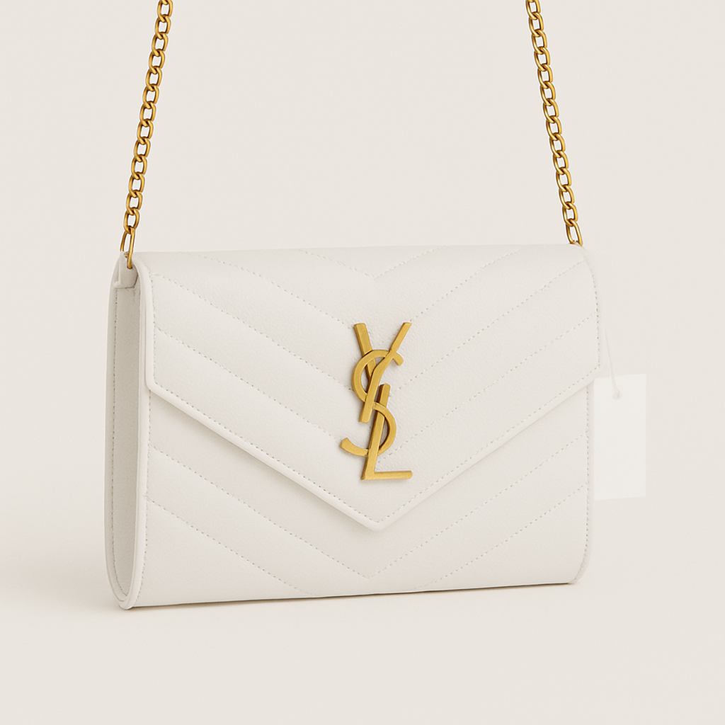 White Inspired Designer Handclutch